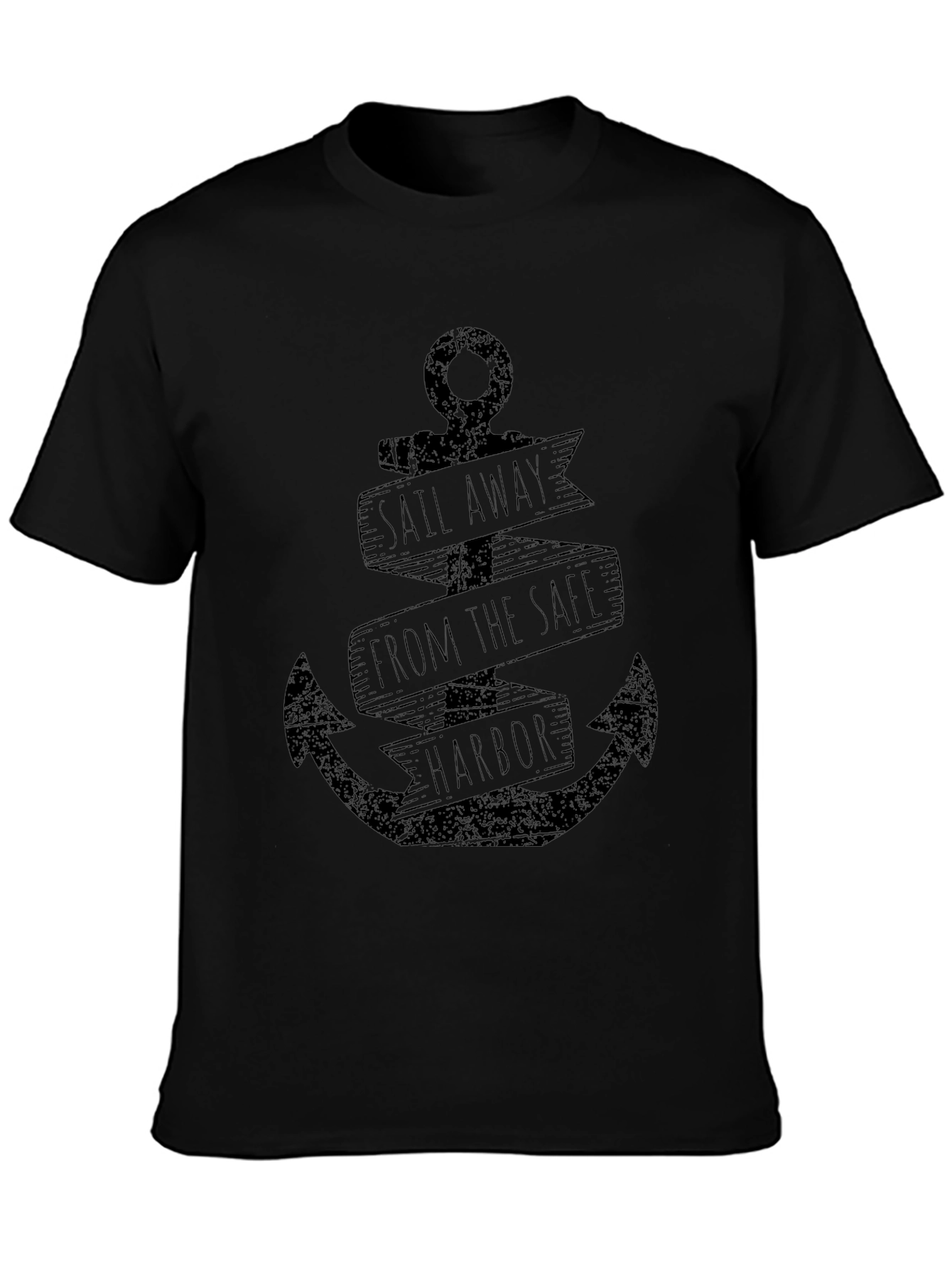 Sail Away Anchor Graphic T-Shirt
