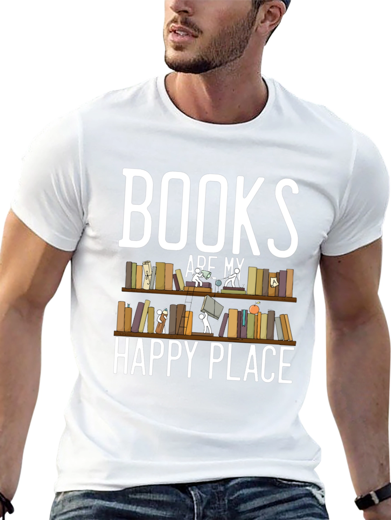 Books are My Happy Place Graphic T-Shirt