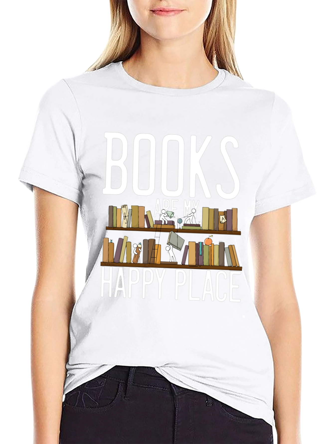 Books are My Happy Place Graphic T-Shirt