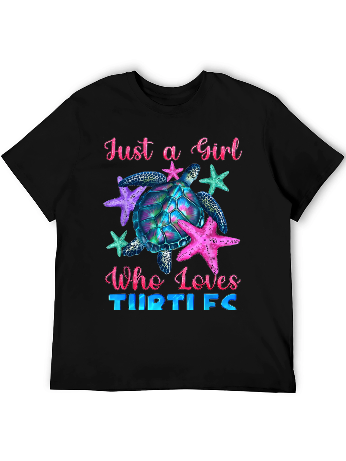 Girl Turtle Lover T-Shirt - Ocean Life Tee