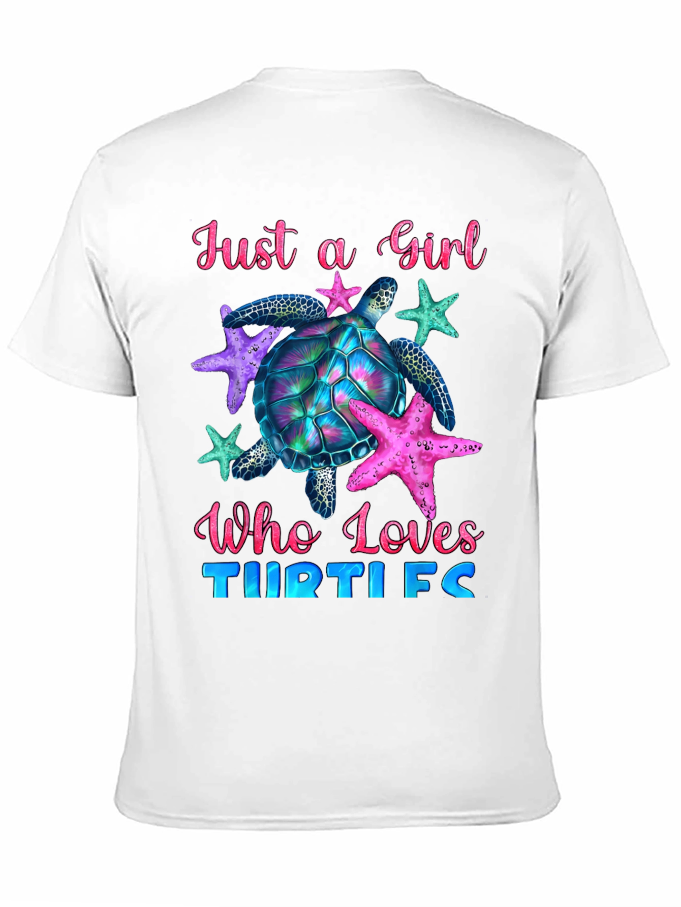 Girl Turtle Lover T-Shirt - Ocean Life Tee