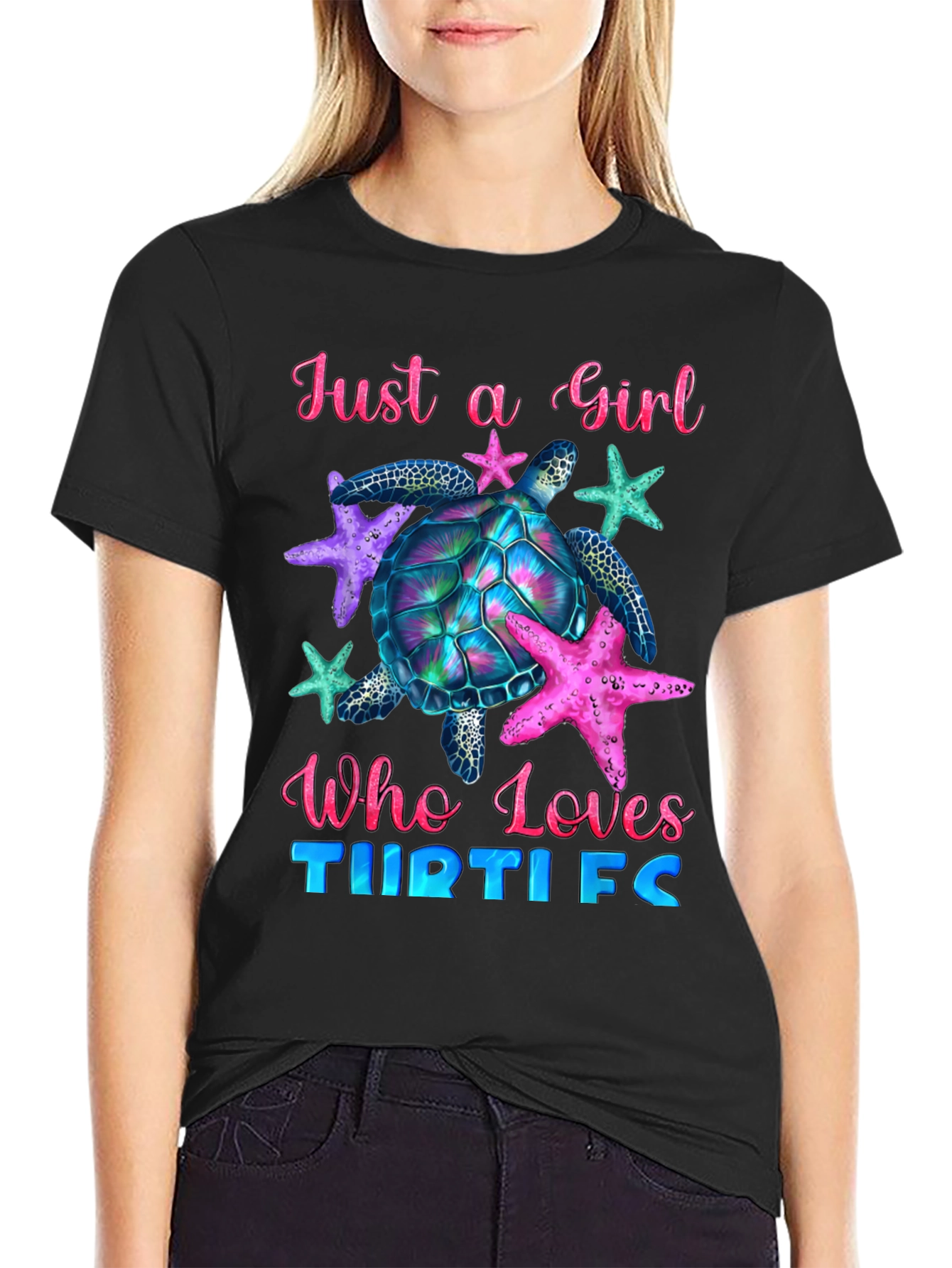 Girl Turtle Lover T-Shirt - Ocean Life Tee