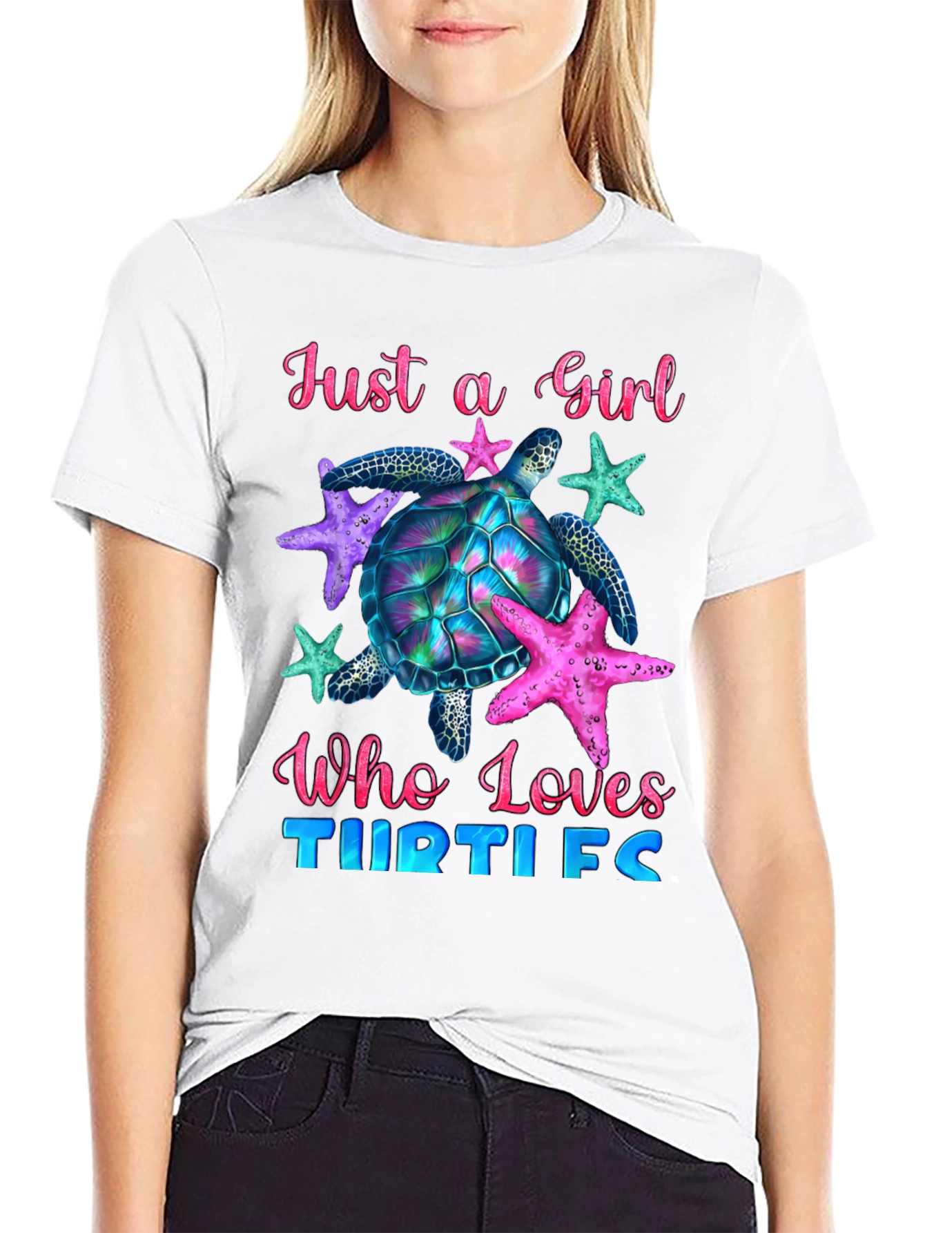 Girl Turtle Lover T-Shirt - Ocean Life Tee