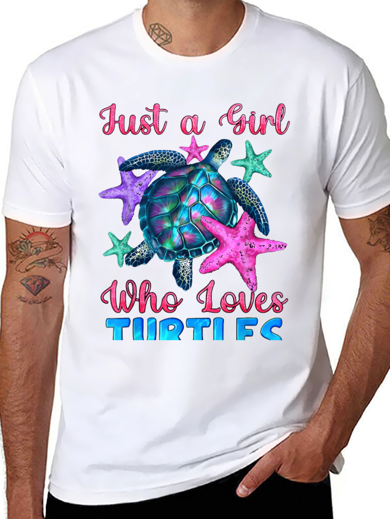 Girl Turtle Lover T-Shirt - Ocean Life Tee