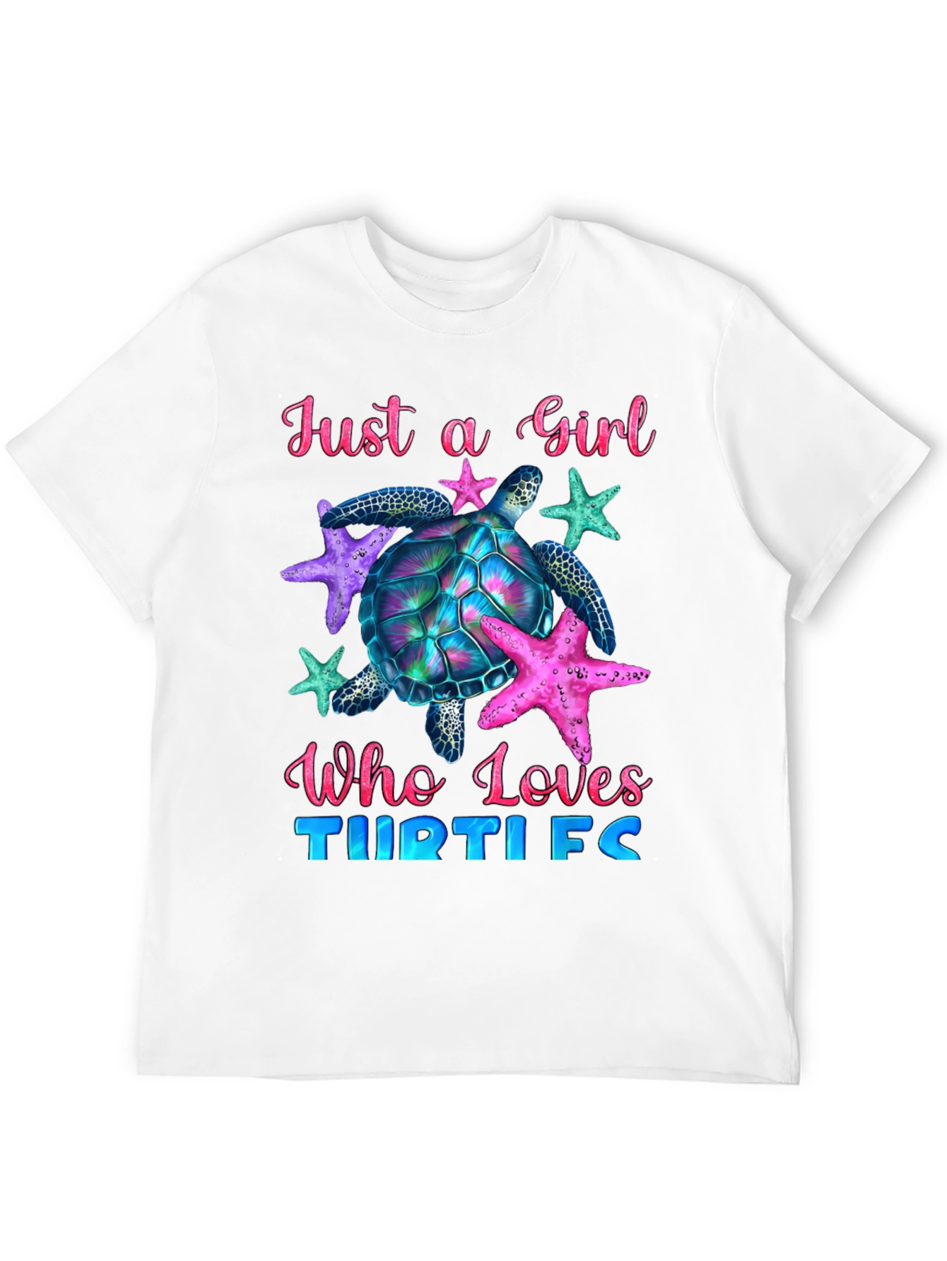 Girl Turtle Lover T-Shirt - Ocean Life Tee