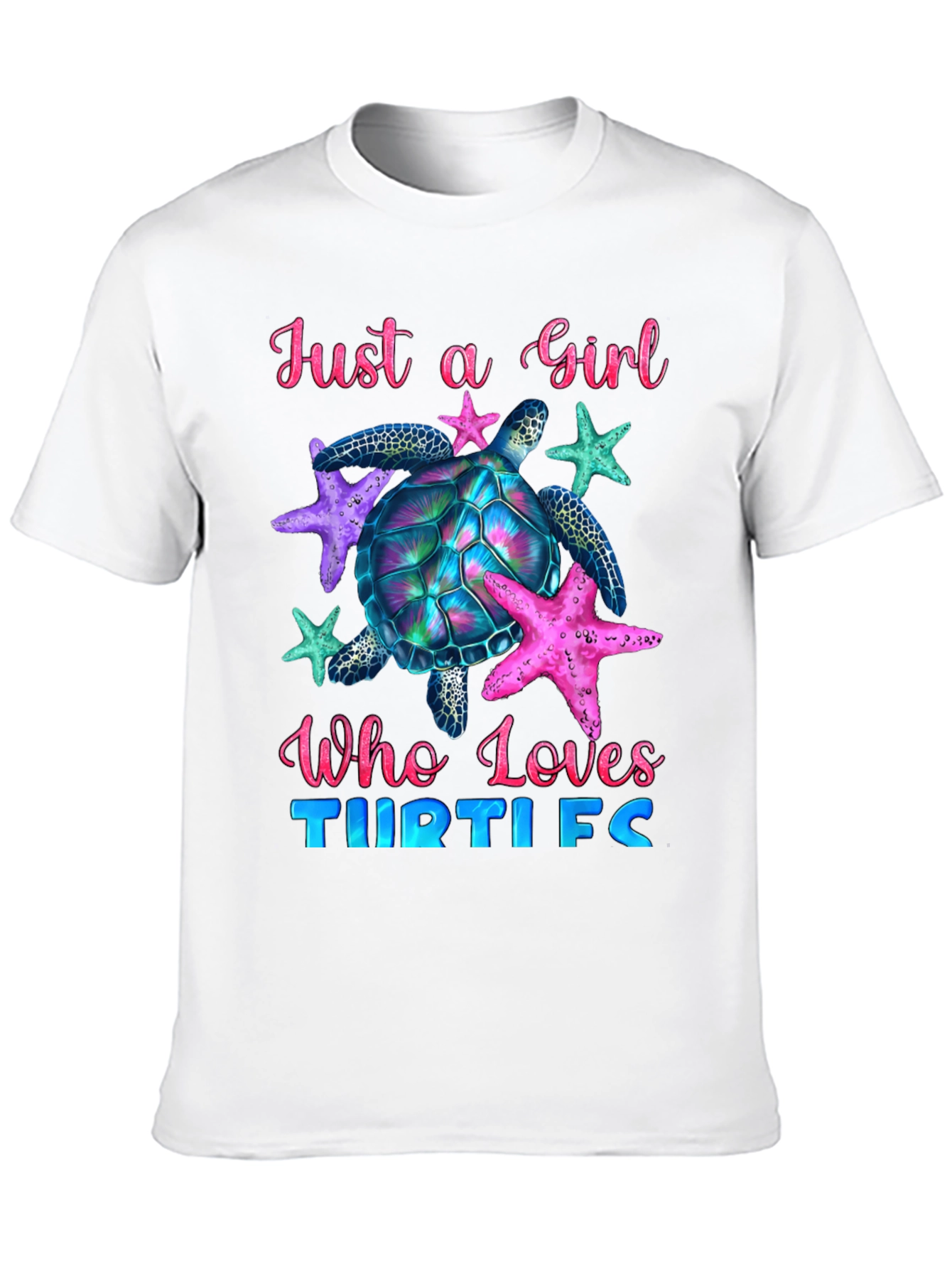 Girl Turtle Lover T-Shirt - Ocean Life Tee