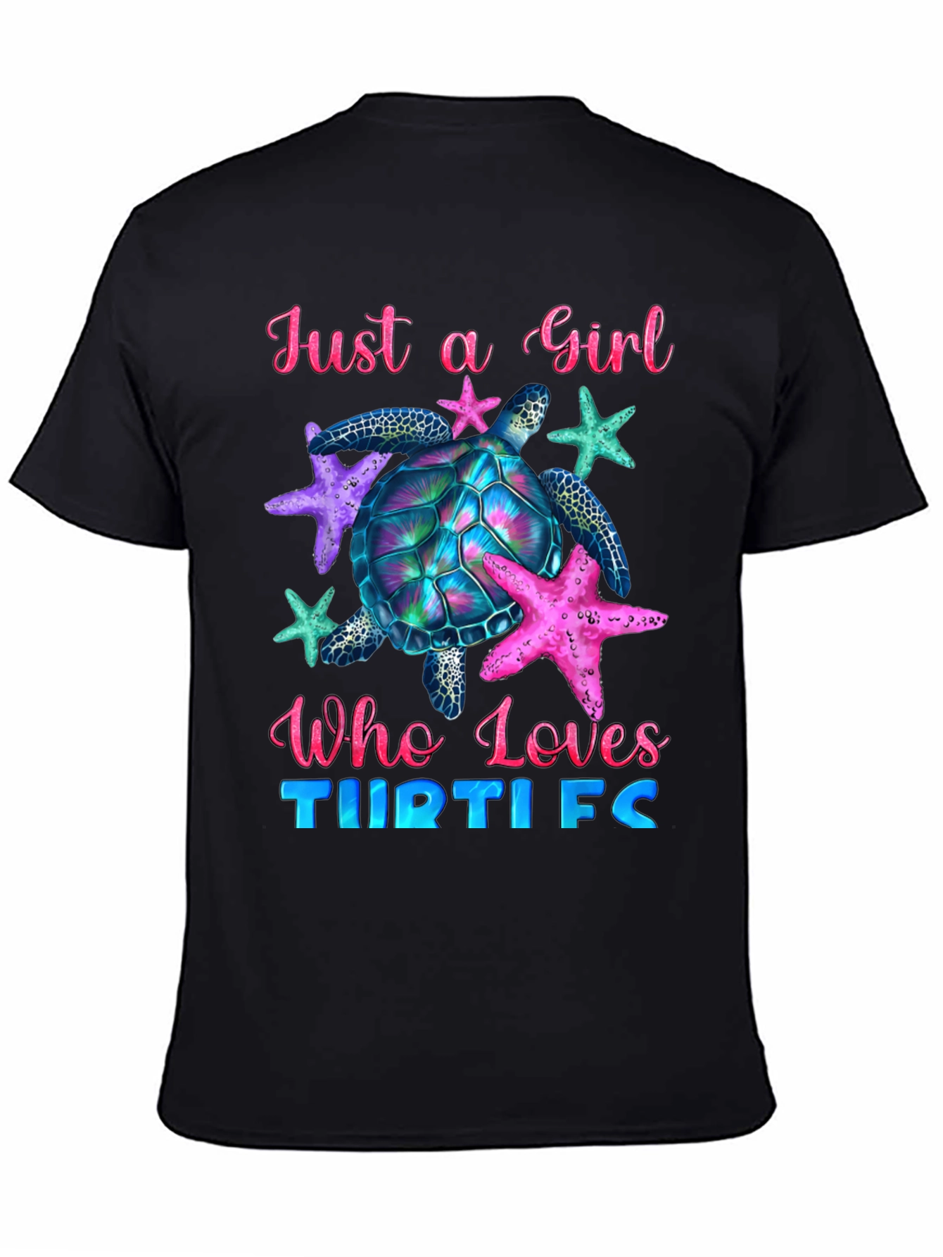 Girl Turtle Lover T-Shirt - Ocean Life Tee
