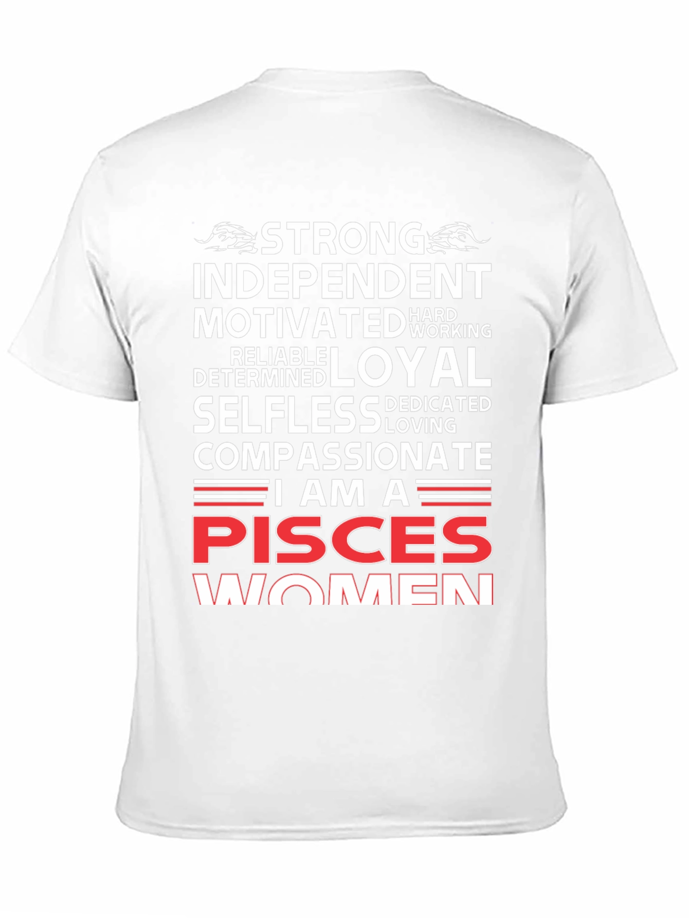 Pisces Women Black Graphic Tee