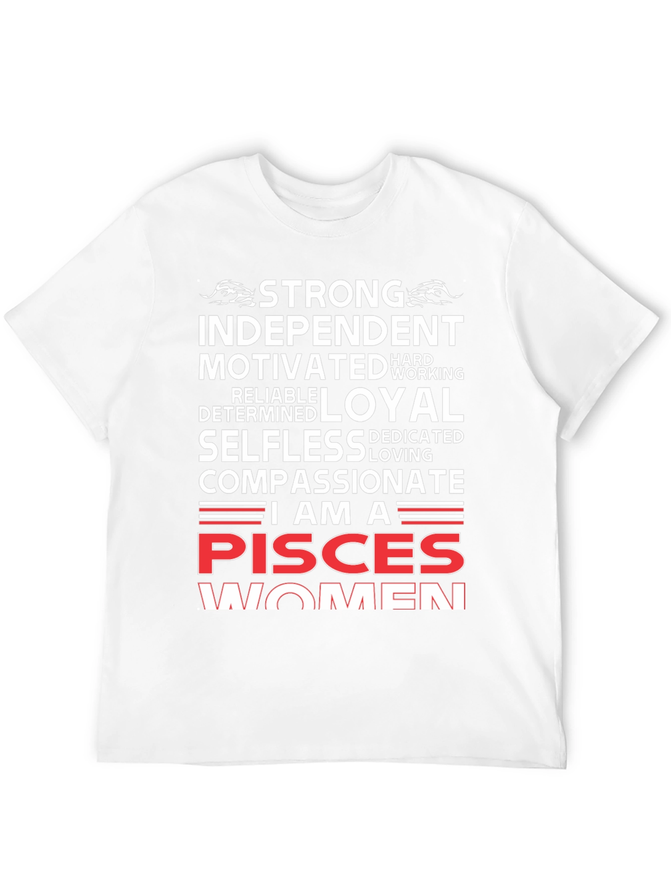 Pisces Women Black Graphic Tee