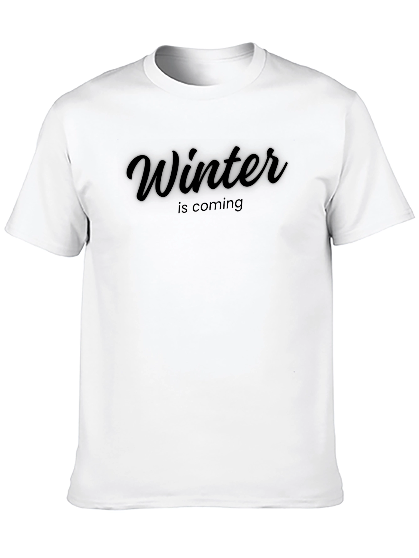Winter Is Coming Black Graphic Tee
