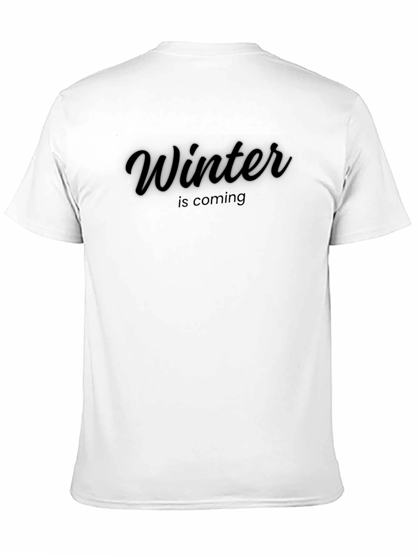 Winter Is Coming Black Graphic Tee