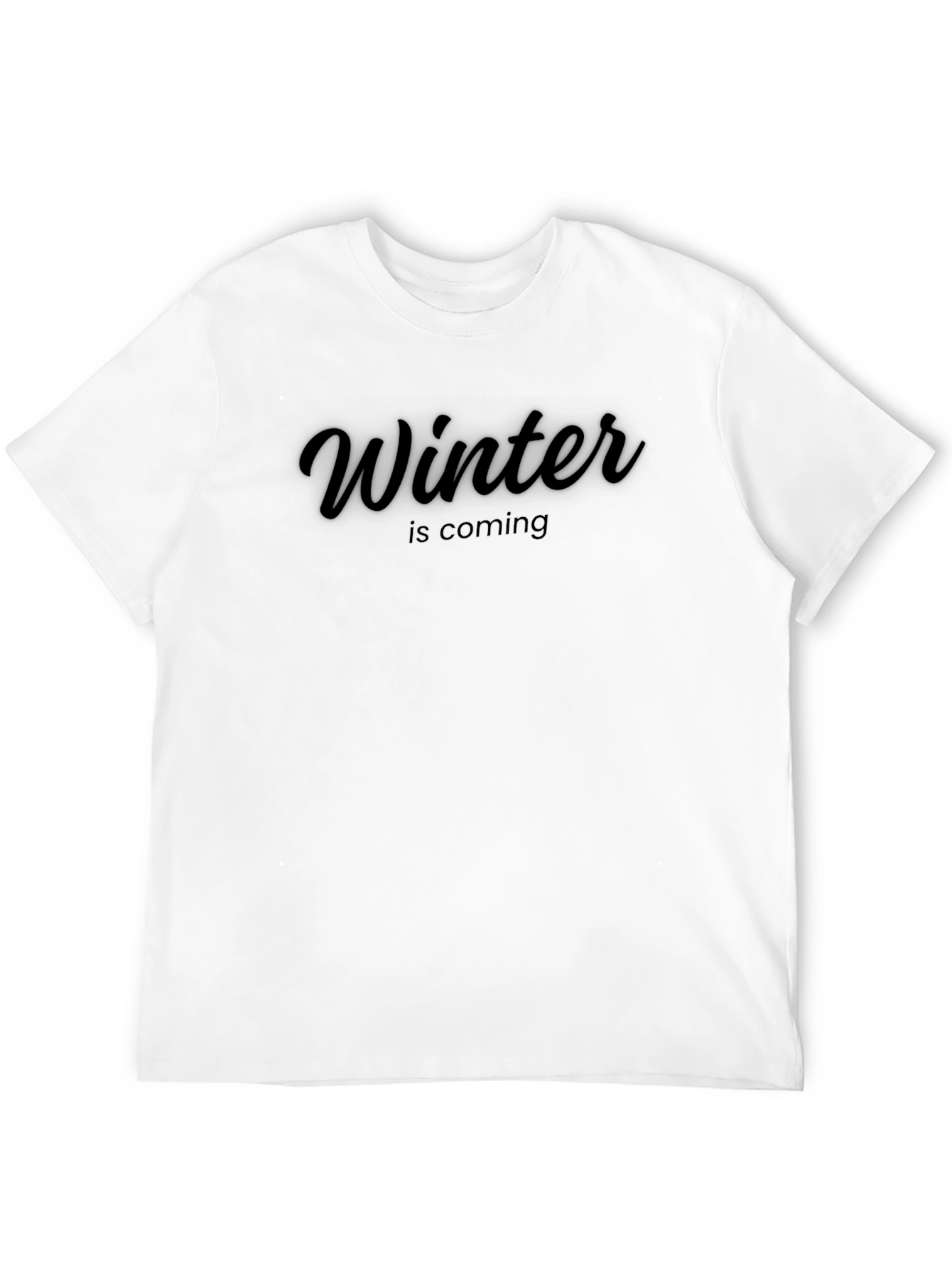 Winter Is Coming Black Graphic Tee