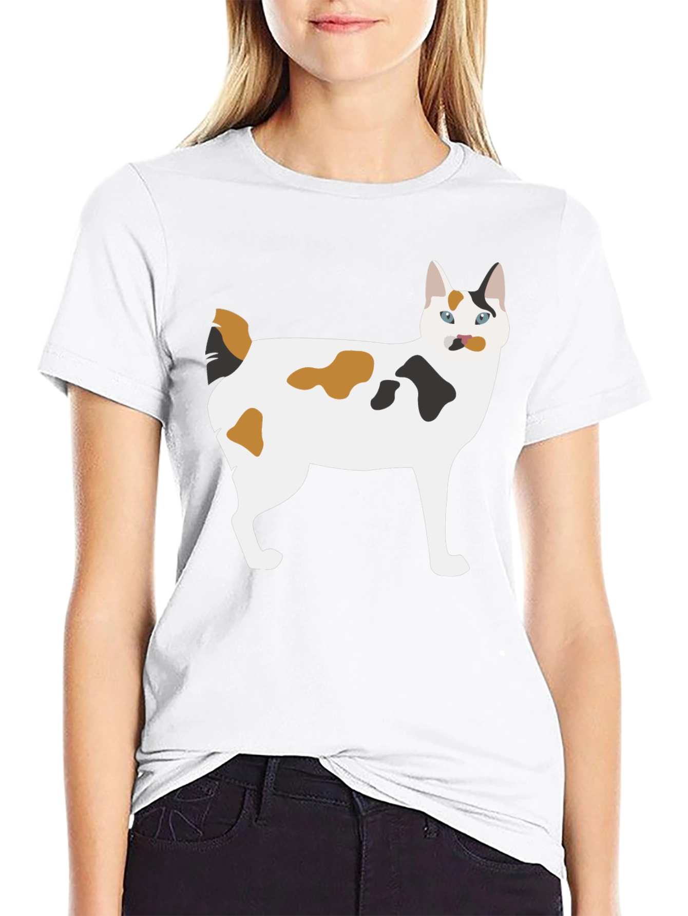 Cool Cat Graphic T-Shirt - Black