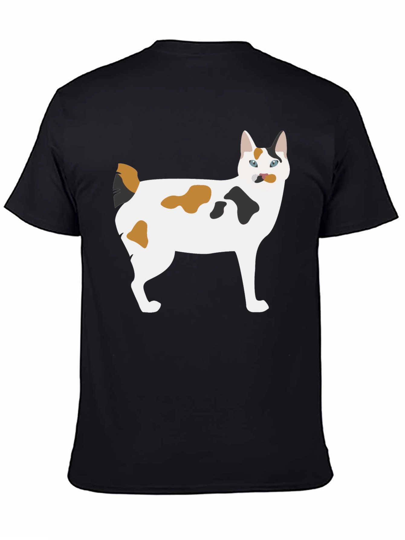 Cool Cat Graphic T-Shirt - Black
