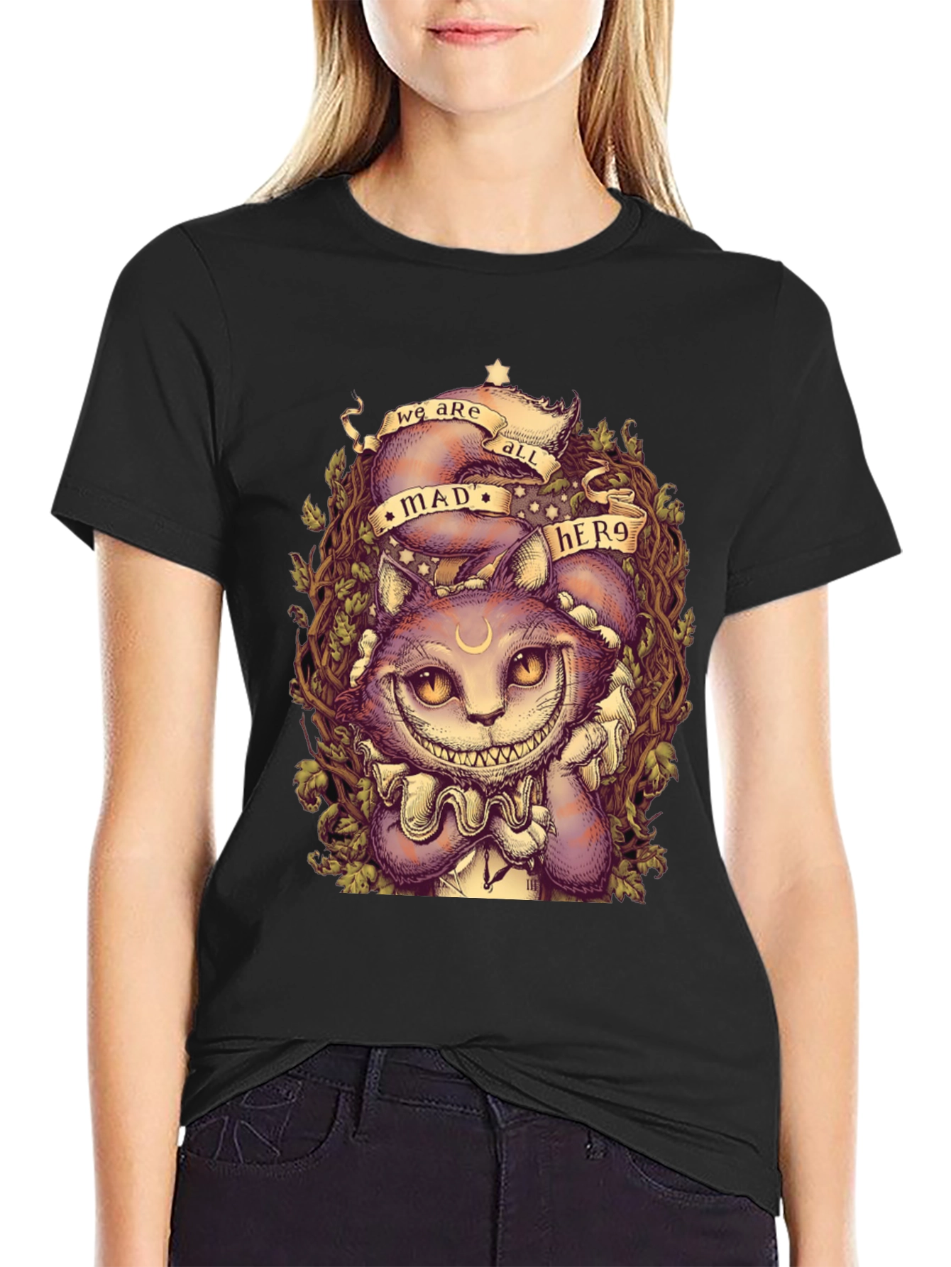Mad Hero Cat Graphic T-Shirt