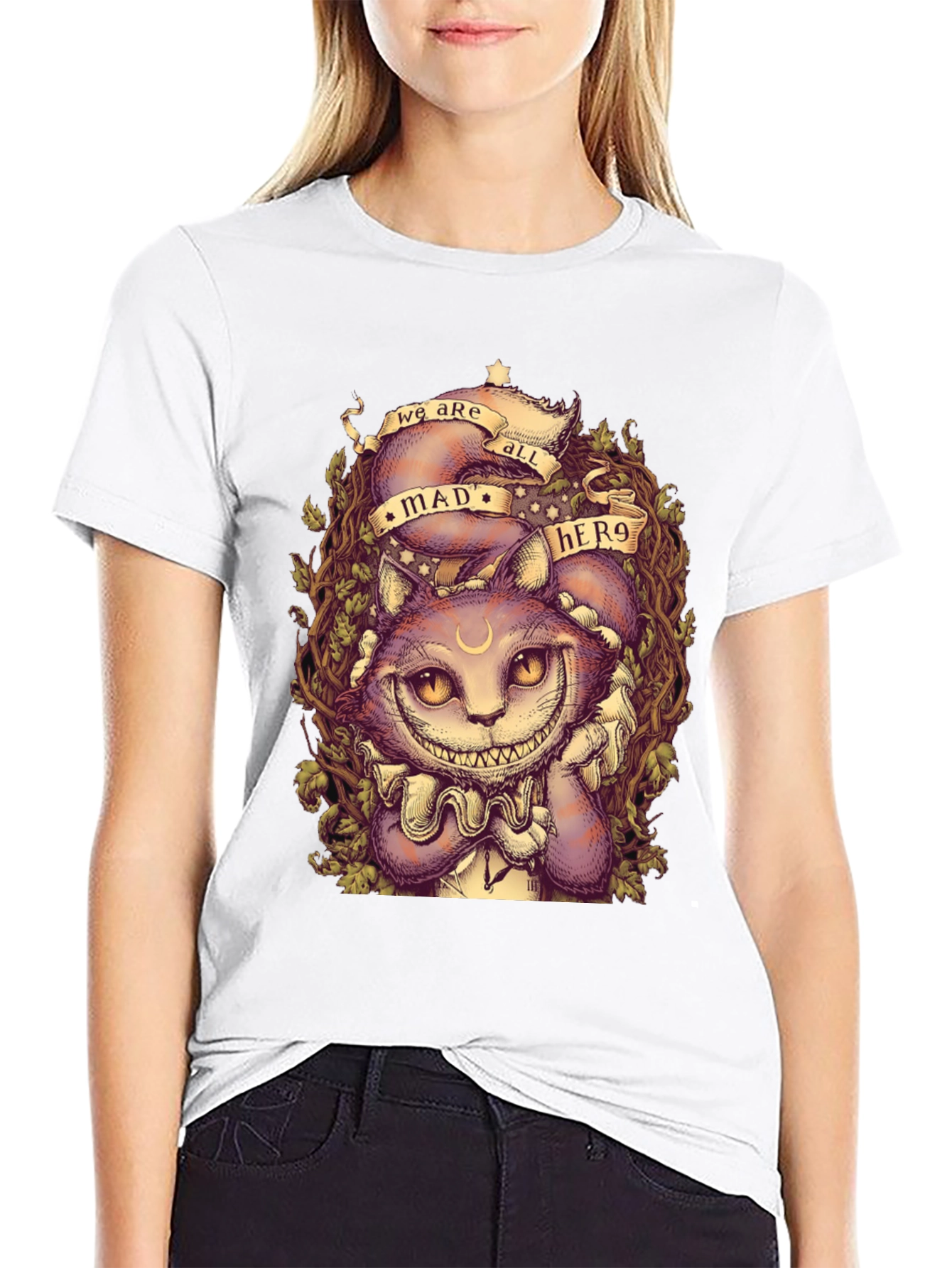 Mad Hero Cat Graphic T-Shirt