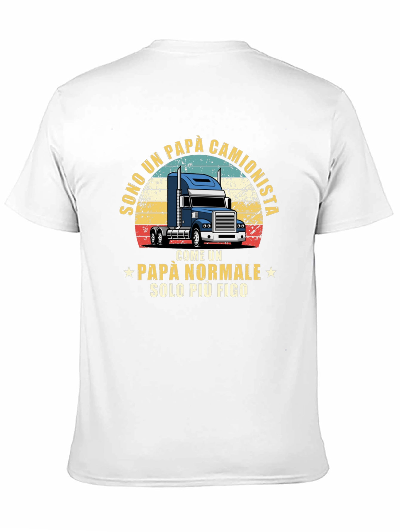 Trucker Dad T-Shirt - Italian Fathers Day Tee