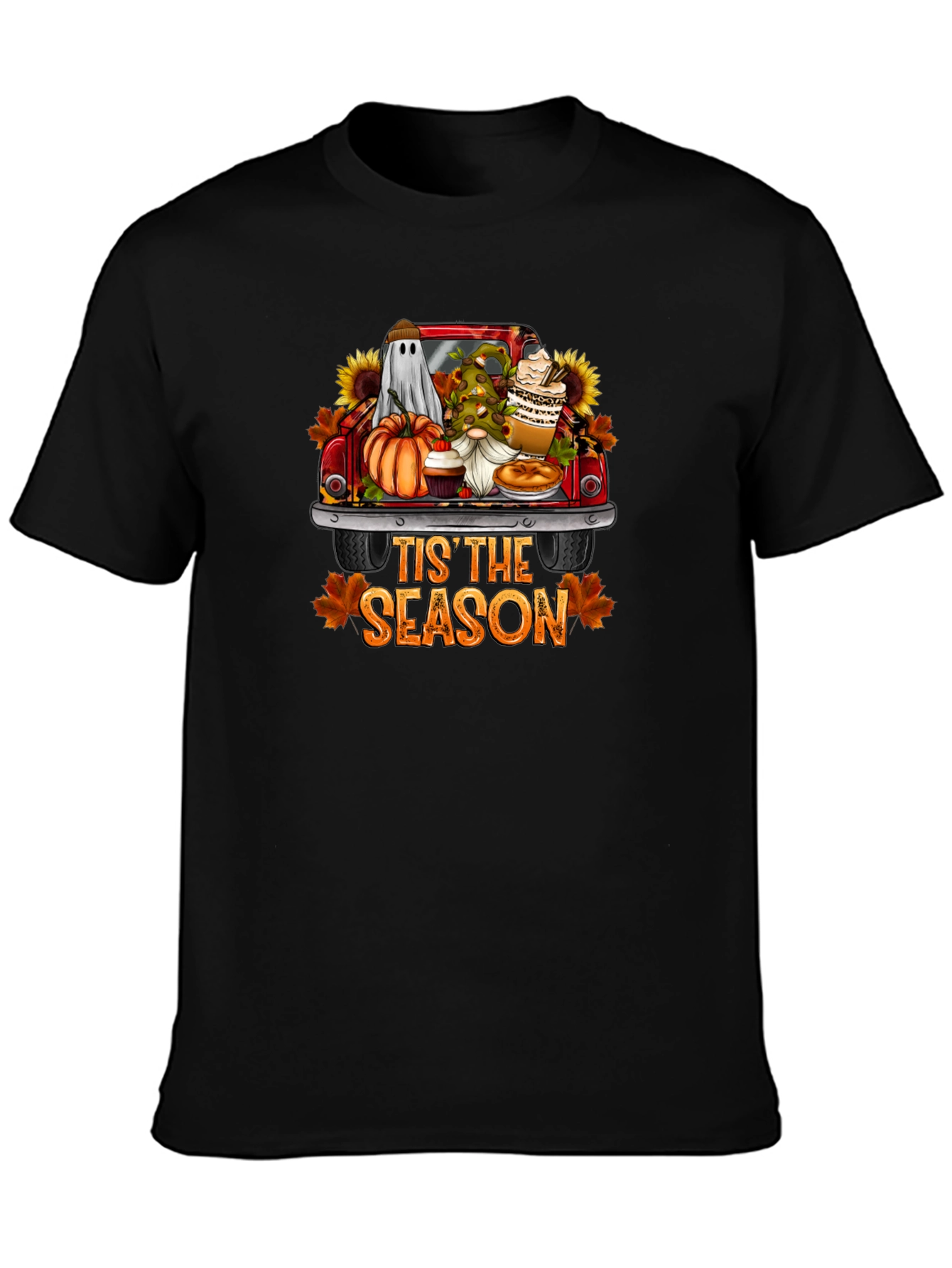 Fall Tis the Season Black T-Shirt