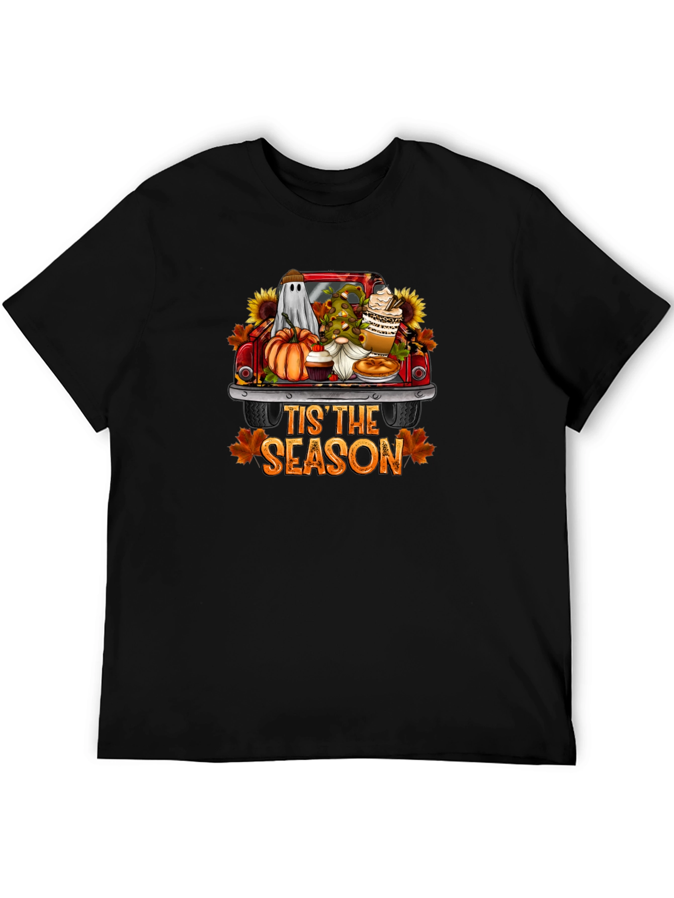 Fall Tis the Season Black T-Shirt
