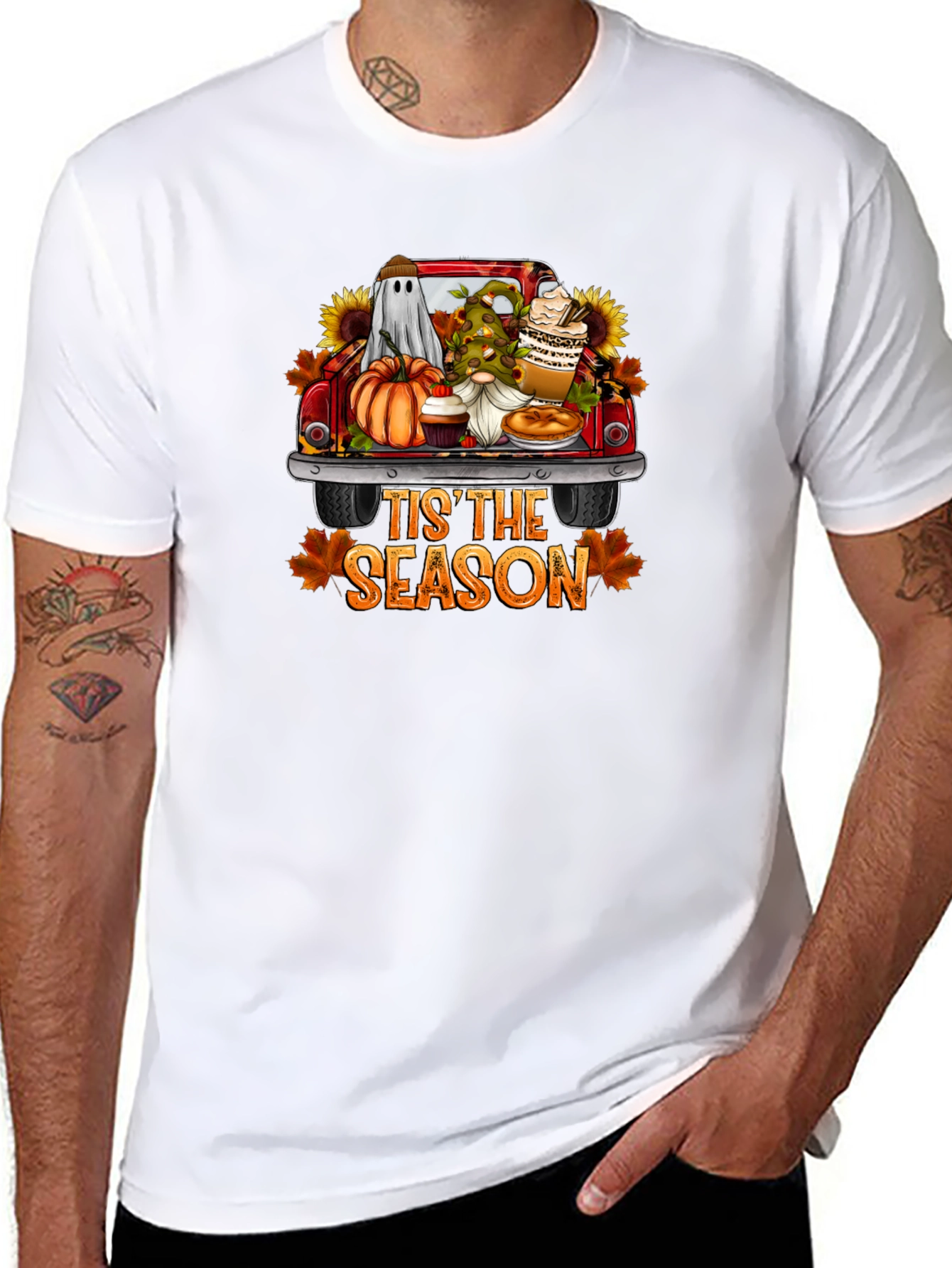 Fall Tis the Season Black T-Shirt