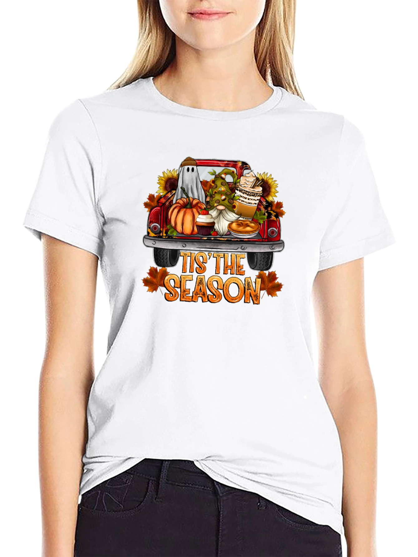 Fall Tis the Season Black T-Shirt