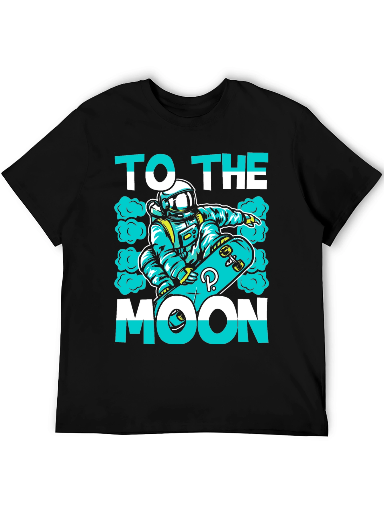 To The Moon T-Shirt | Astronaut Skateboard Graphic