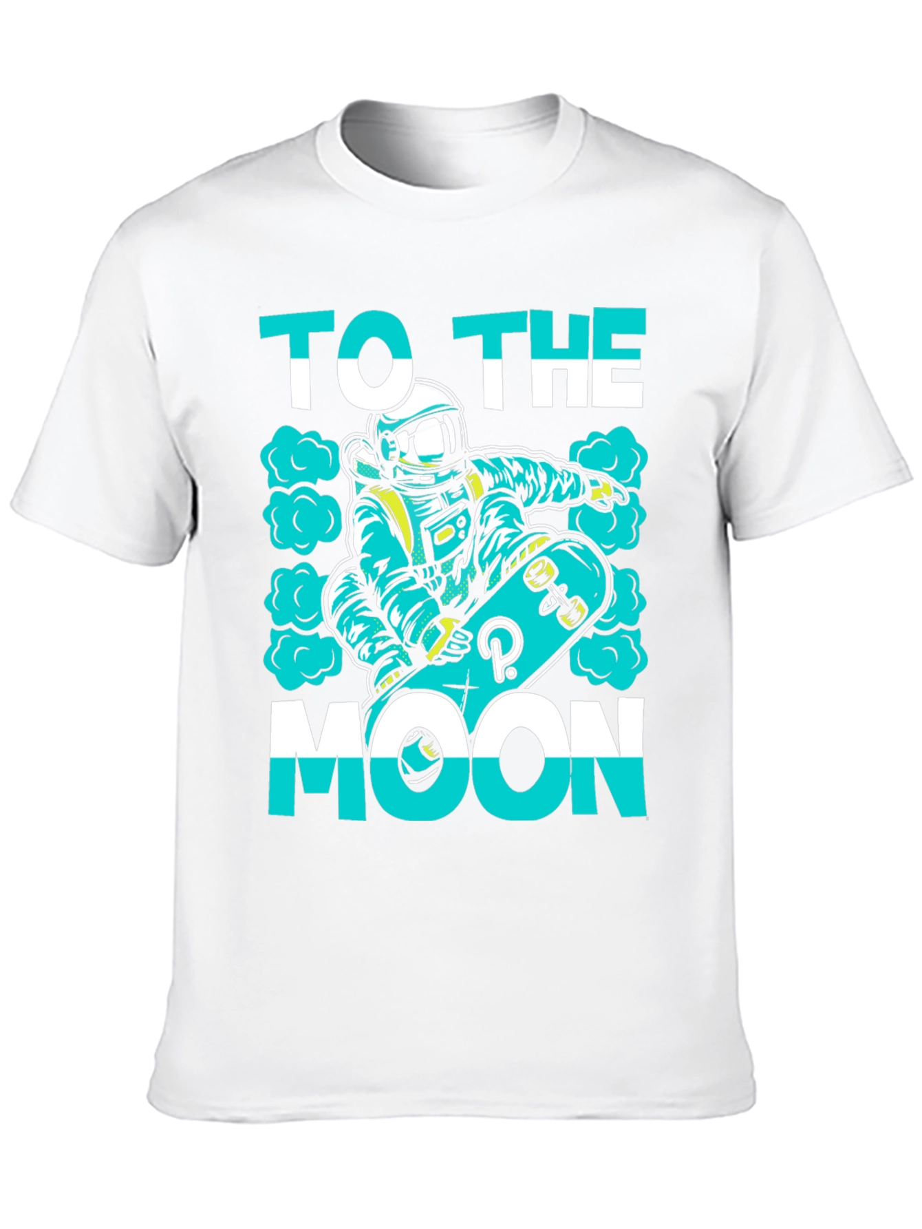 To The Moon T-Shirt | Astronaut Skateboard Graphic