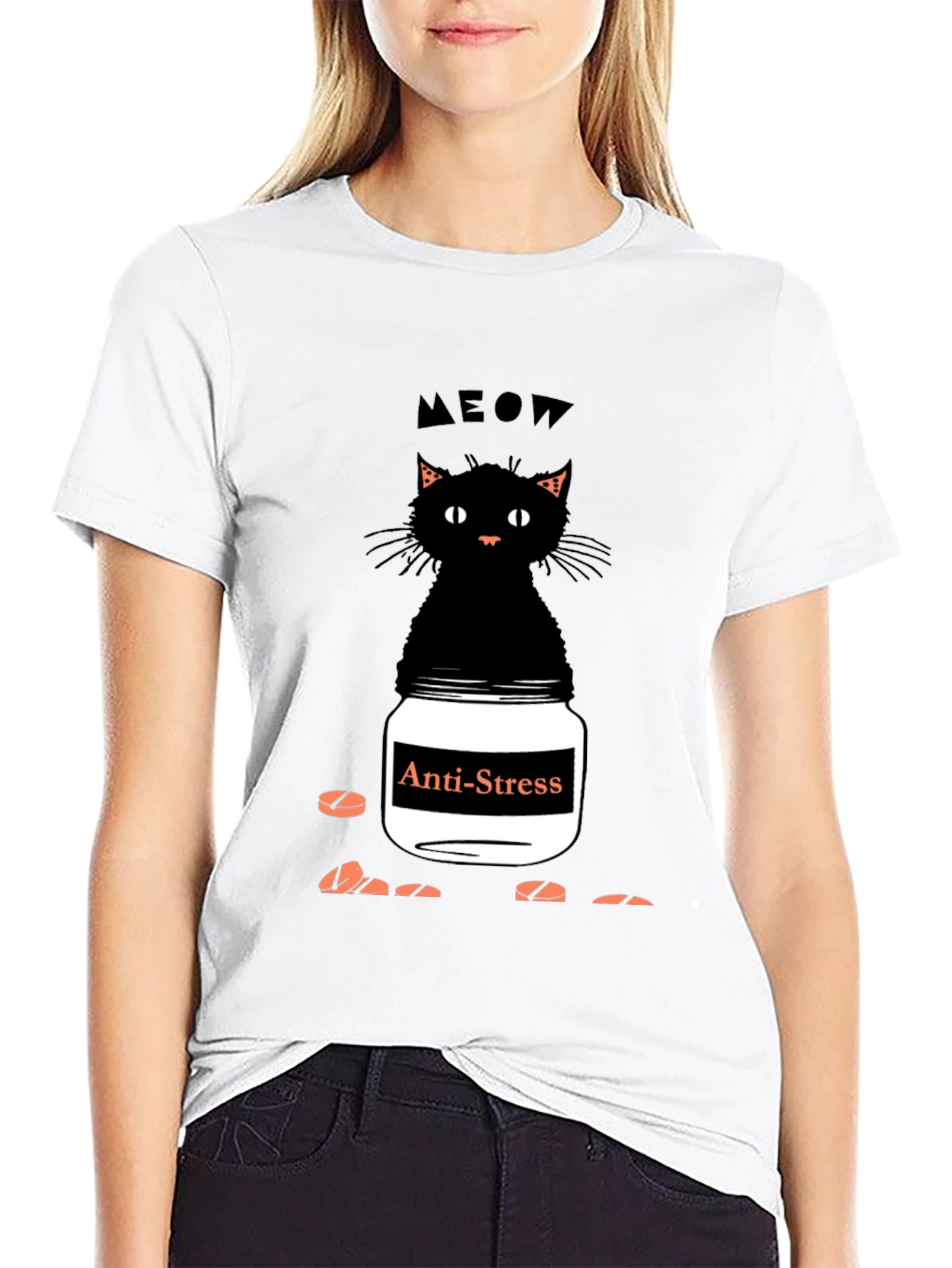 Anti-Stress Cat T-Shirt