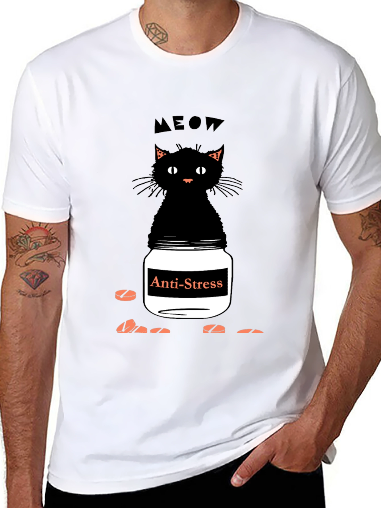 Anti-Stress Cat T-Shirt