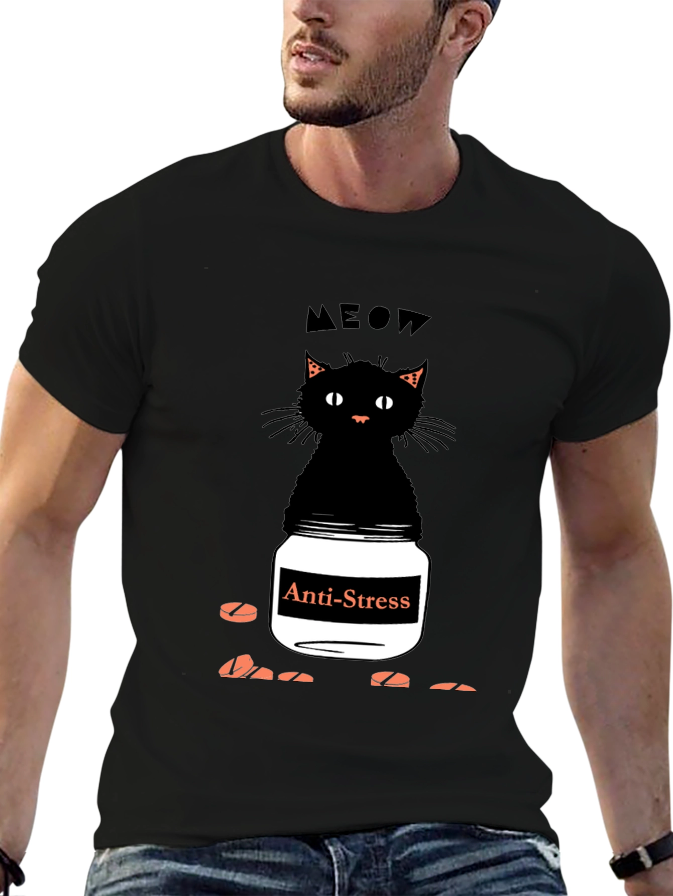 Anti-Stress Cat T-Shirt