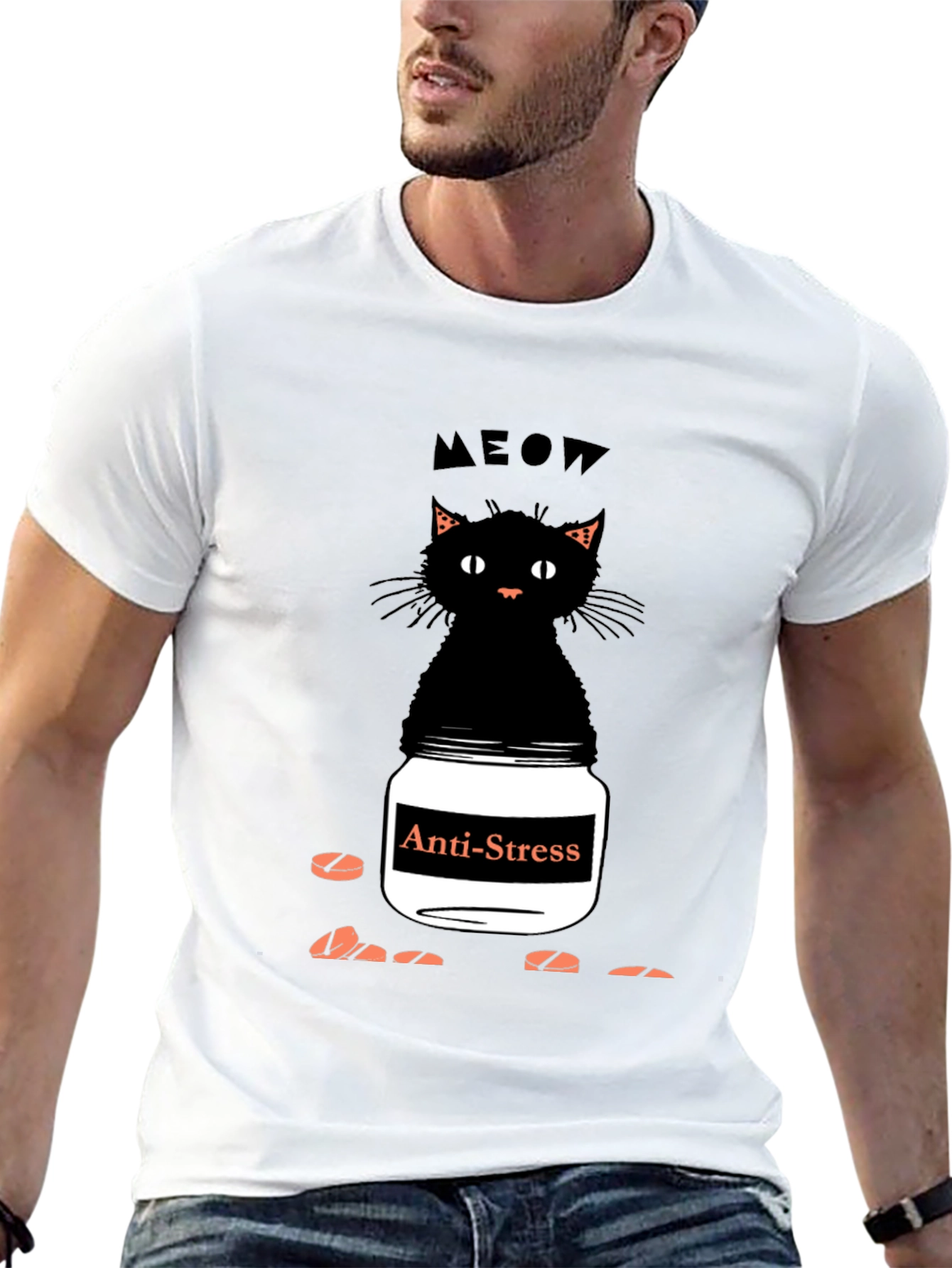 Anti-Stress Cat T-Shirt