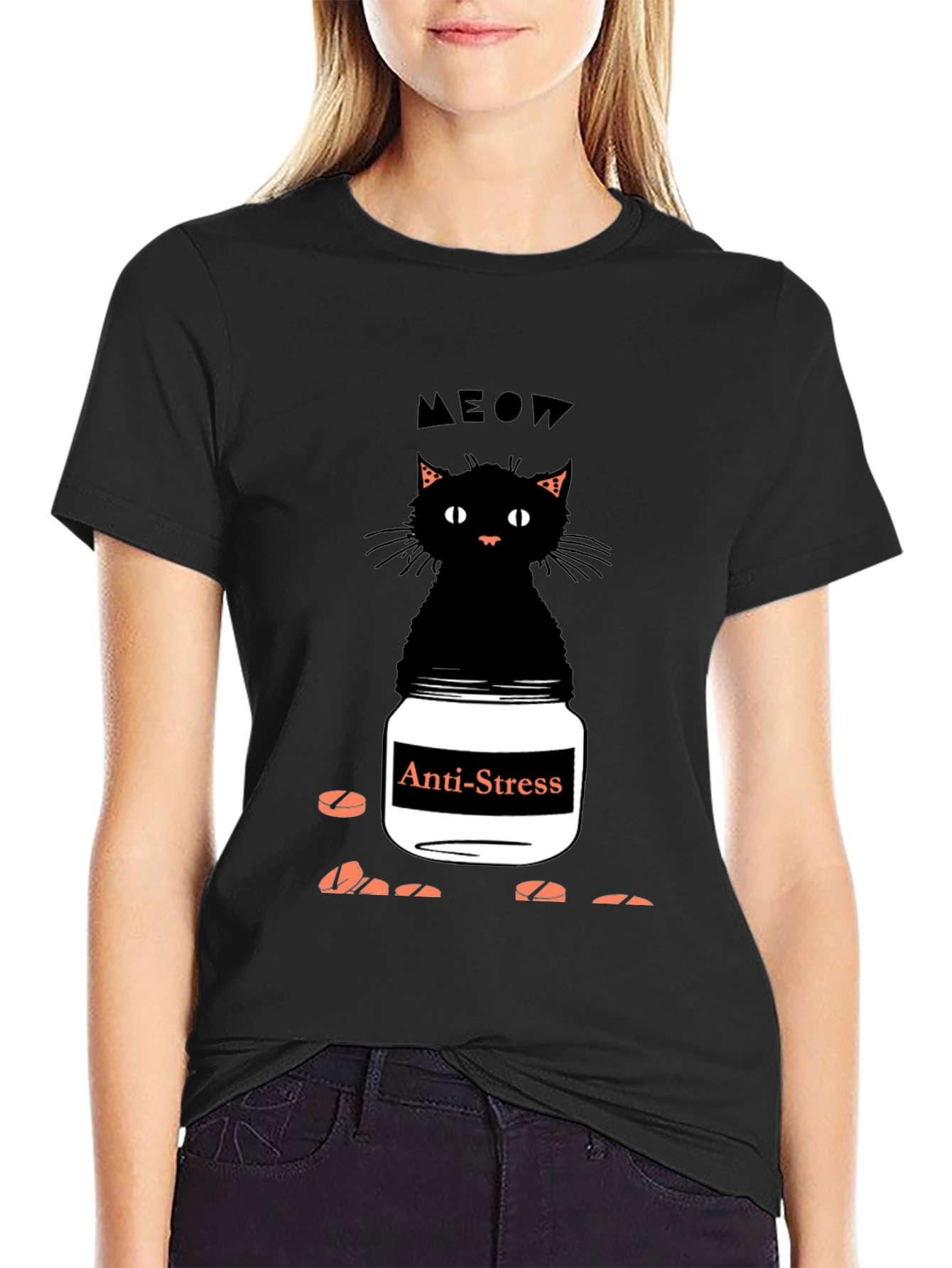Anti-Stress Cat T-Shirt