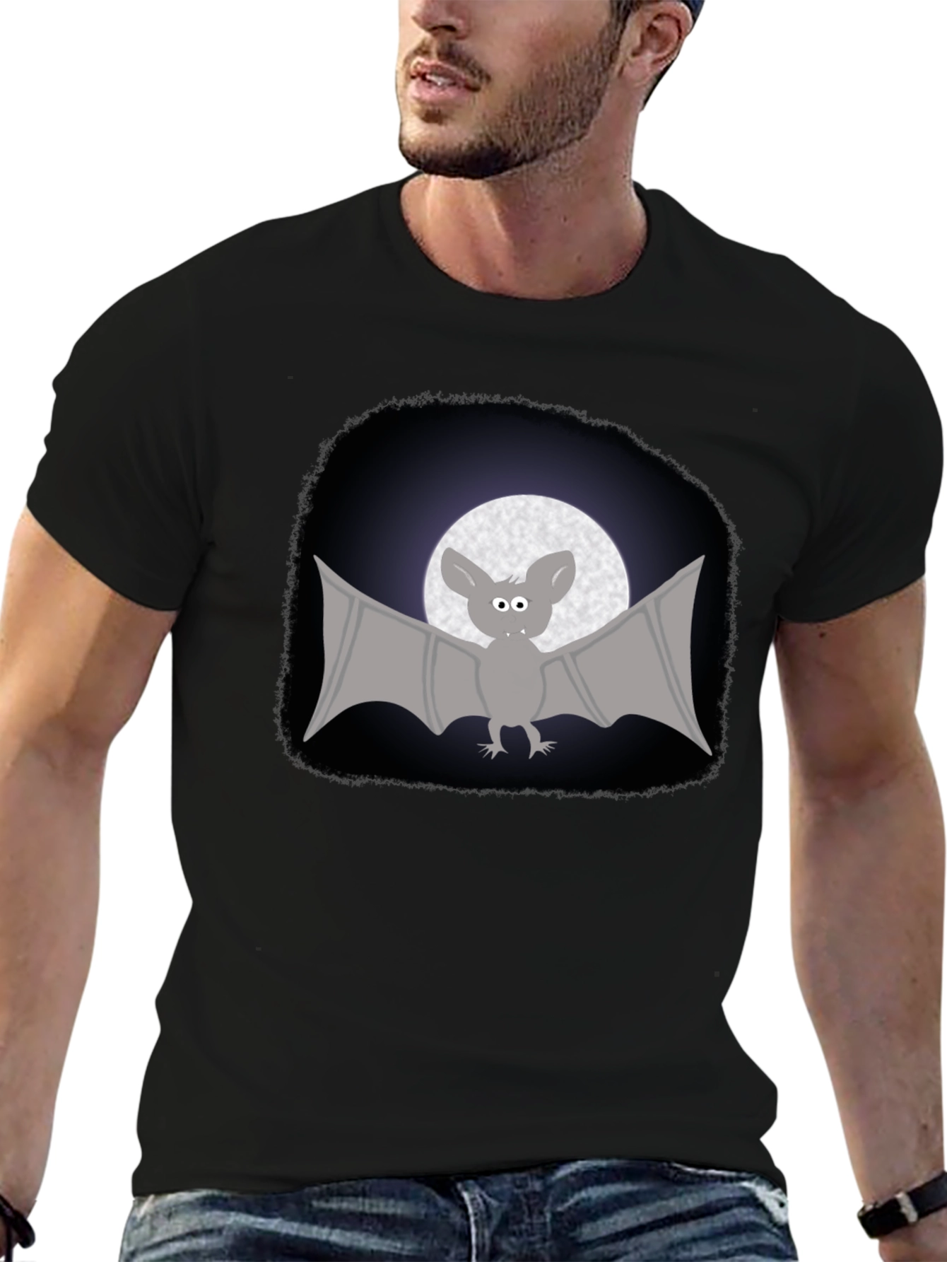 Mens Bat Graphic T-Shirt