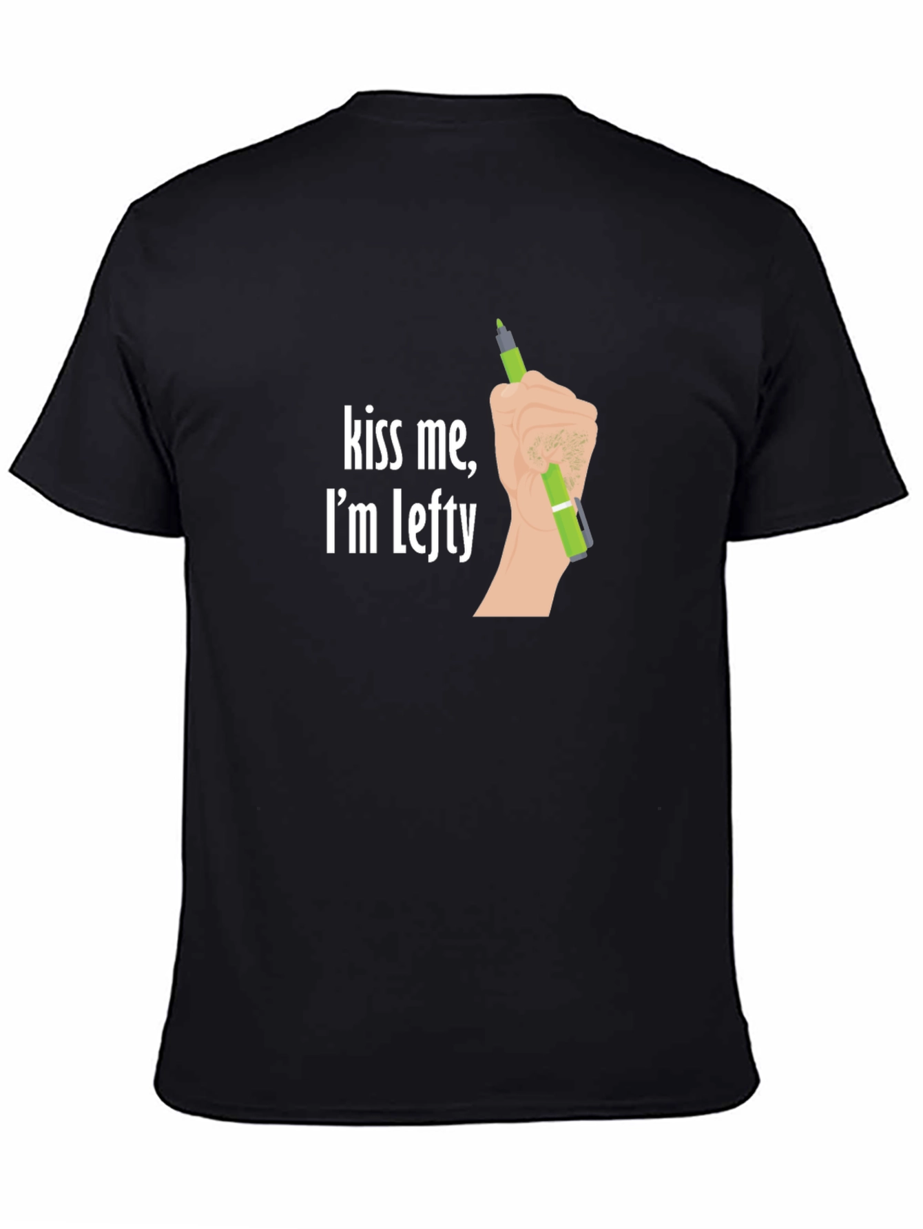 Kiss Me Im Lefty - Left Handed T-Shirt