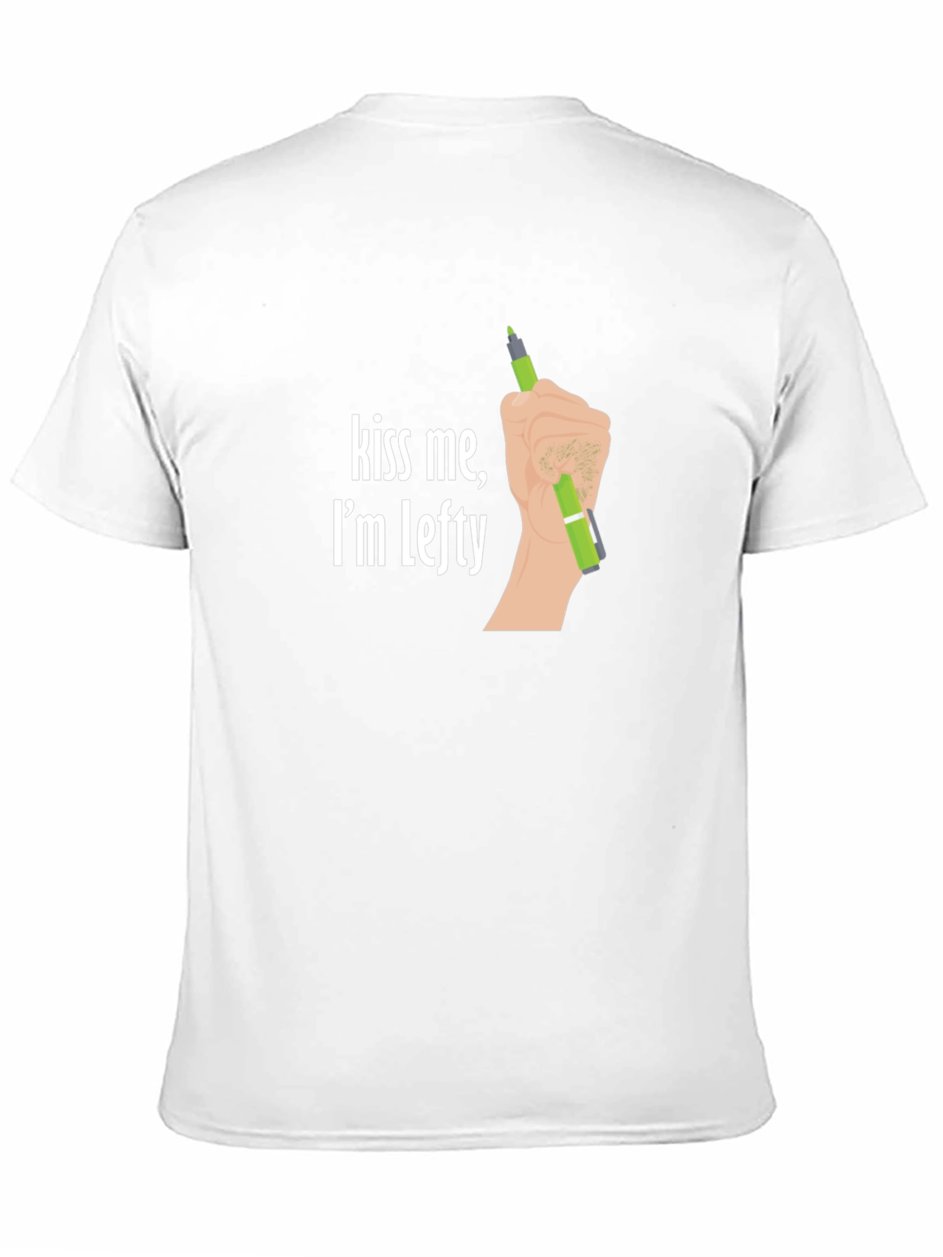 Kiss Me Im Lefty - Left Handed T-Shirt