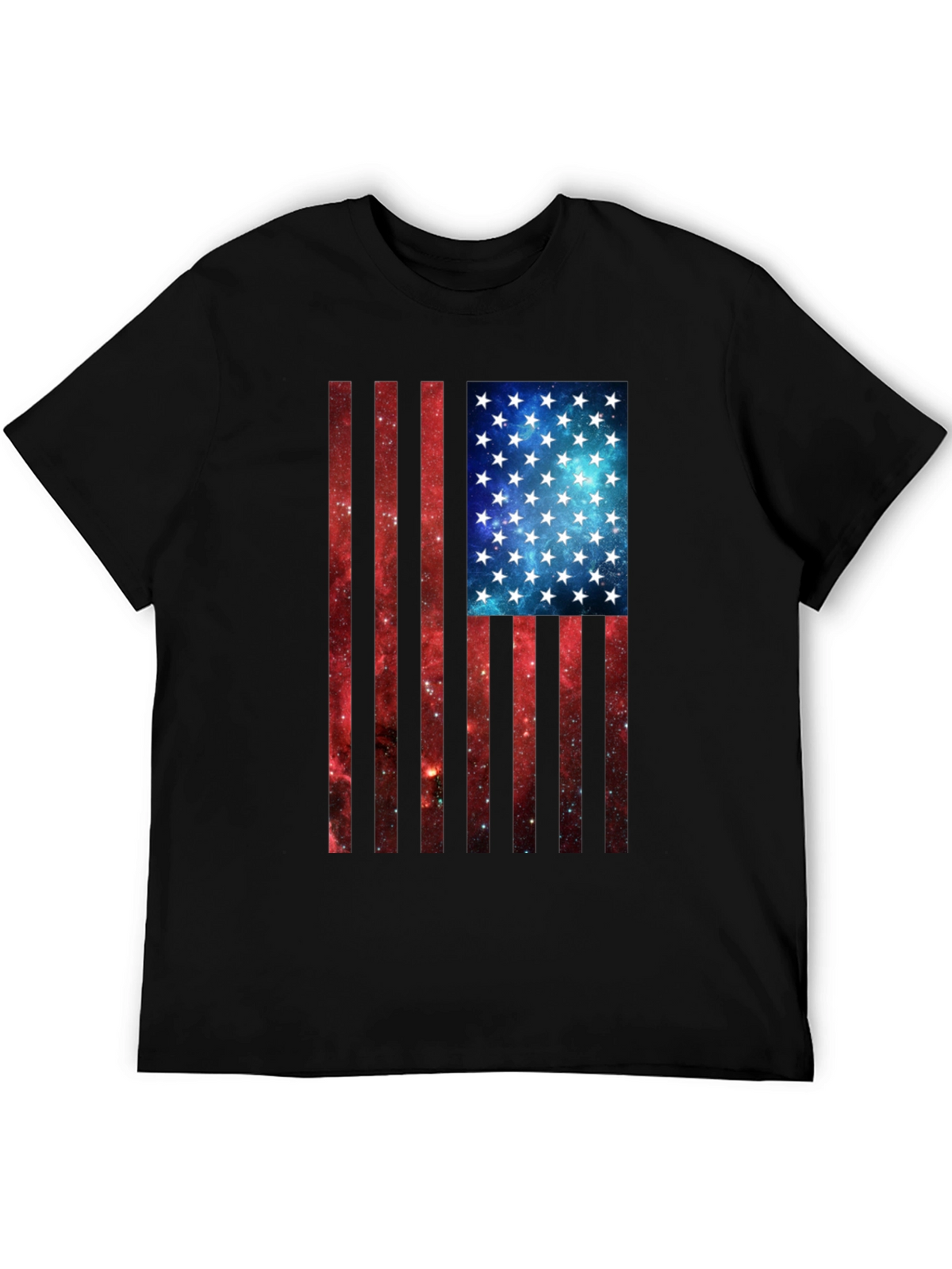 Galaxy Flag Graphic Tee - Patriotic Style