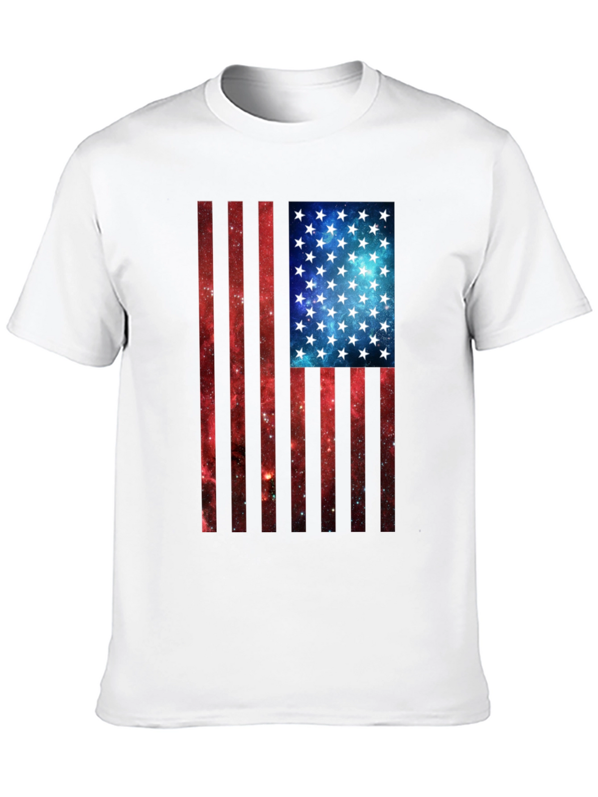 Galaxy Flag Graphic Tee - Patriotic Style