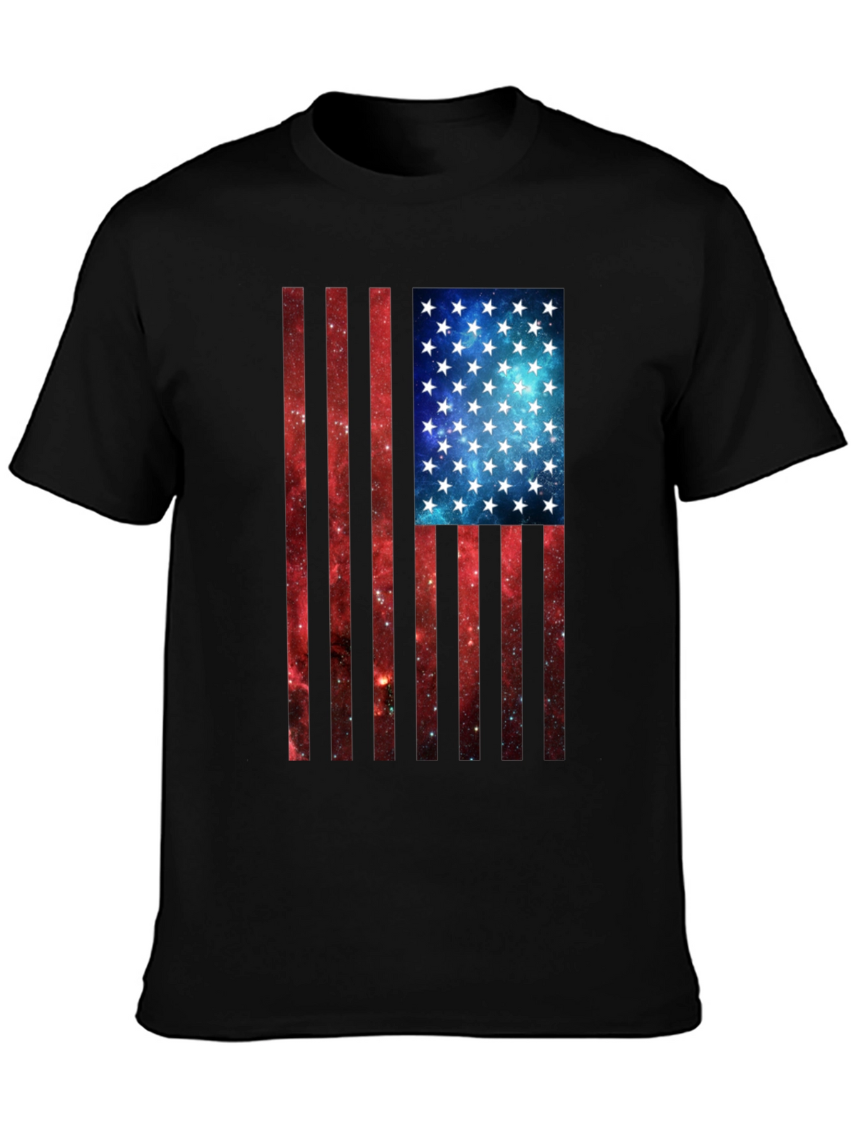 Galaxy Flag Graphic Tee - Patriotic Style