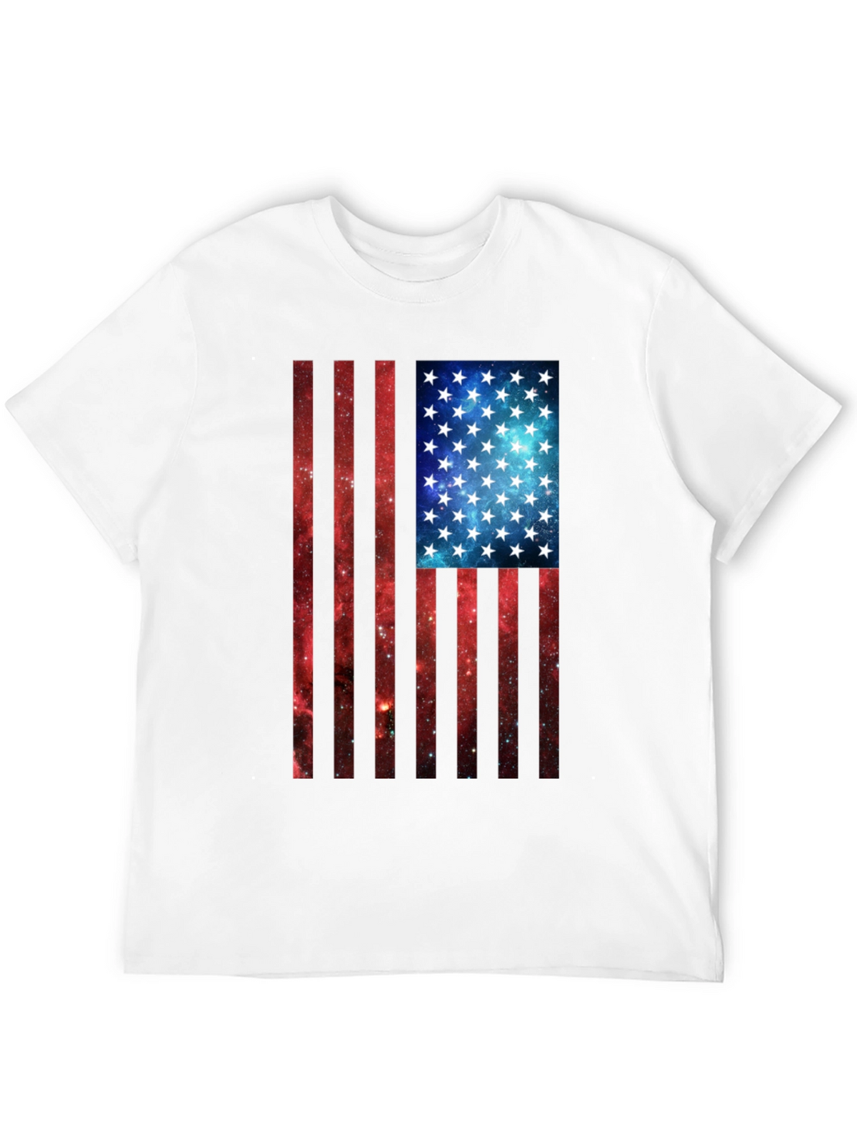 Galaxy Flag Graphic Tee - Patriotic Style