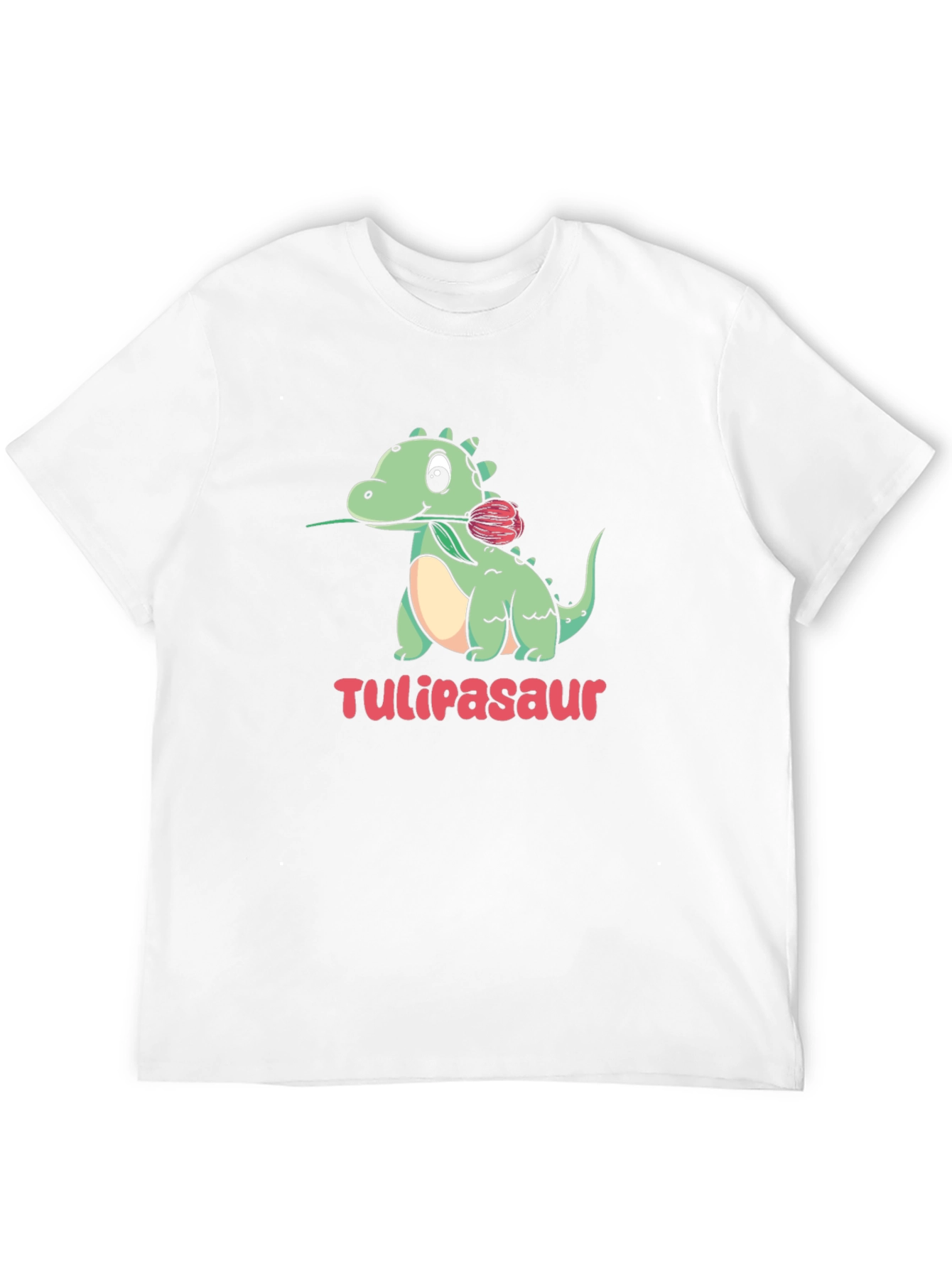 Tulipasaur T-Shirt - Cute Dinosaur with Tulip