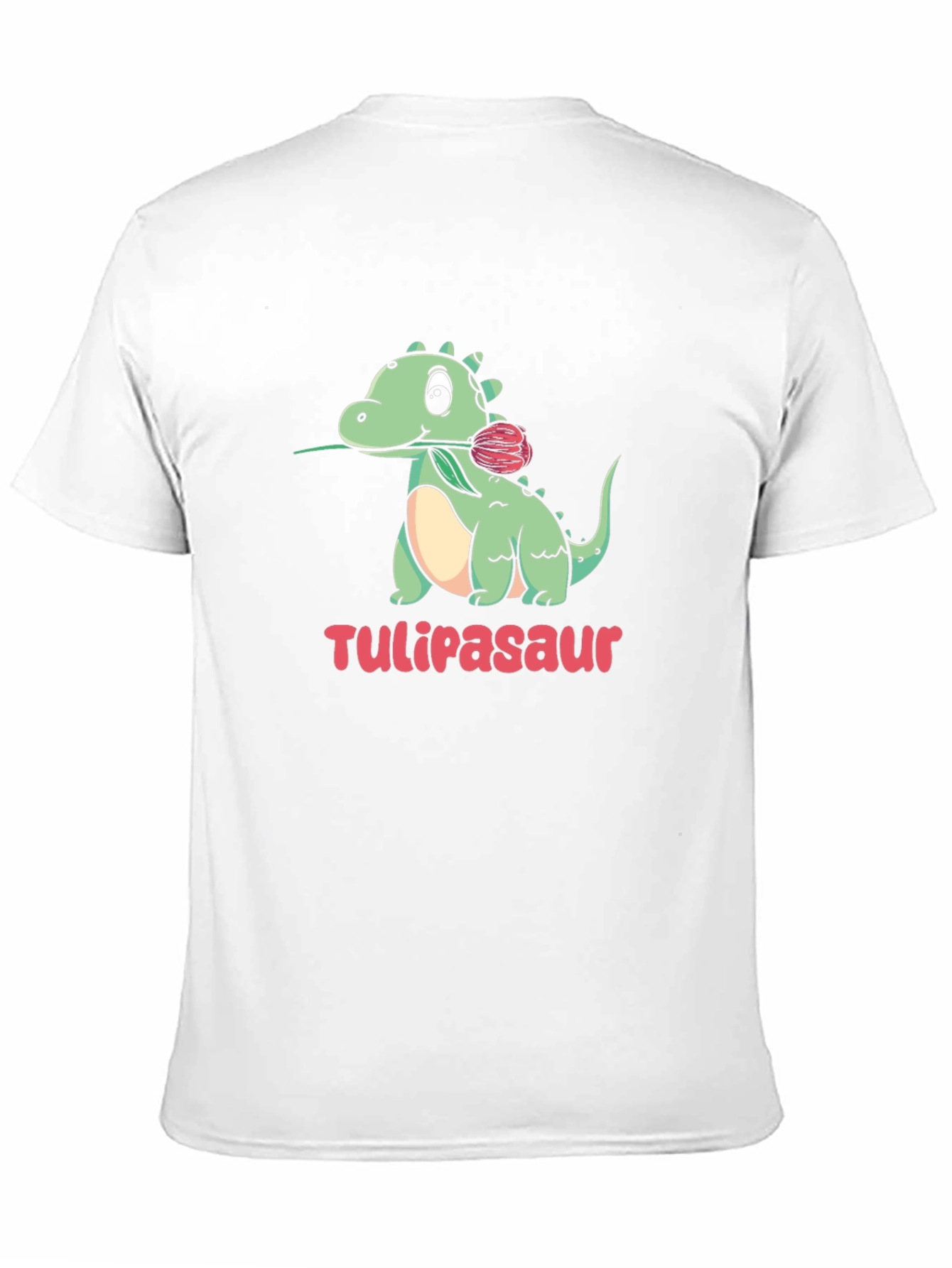 Tulipasaur T-Shirt - Cute Dinosaur with Tulip