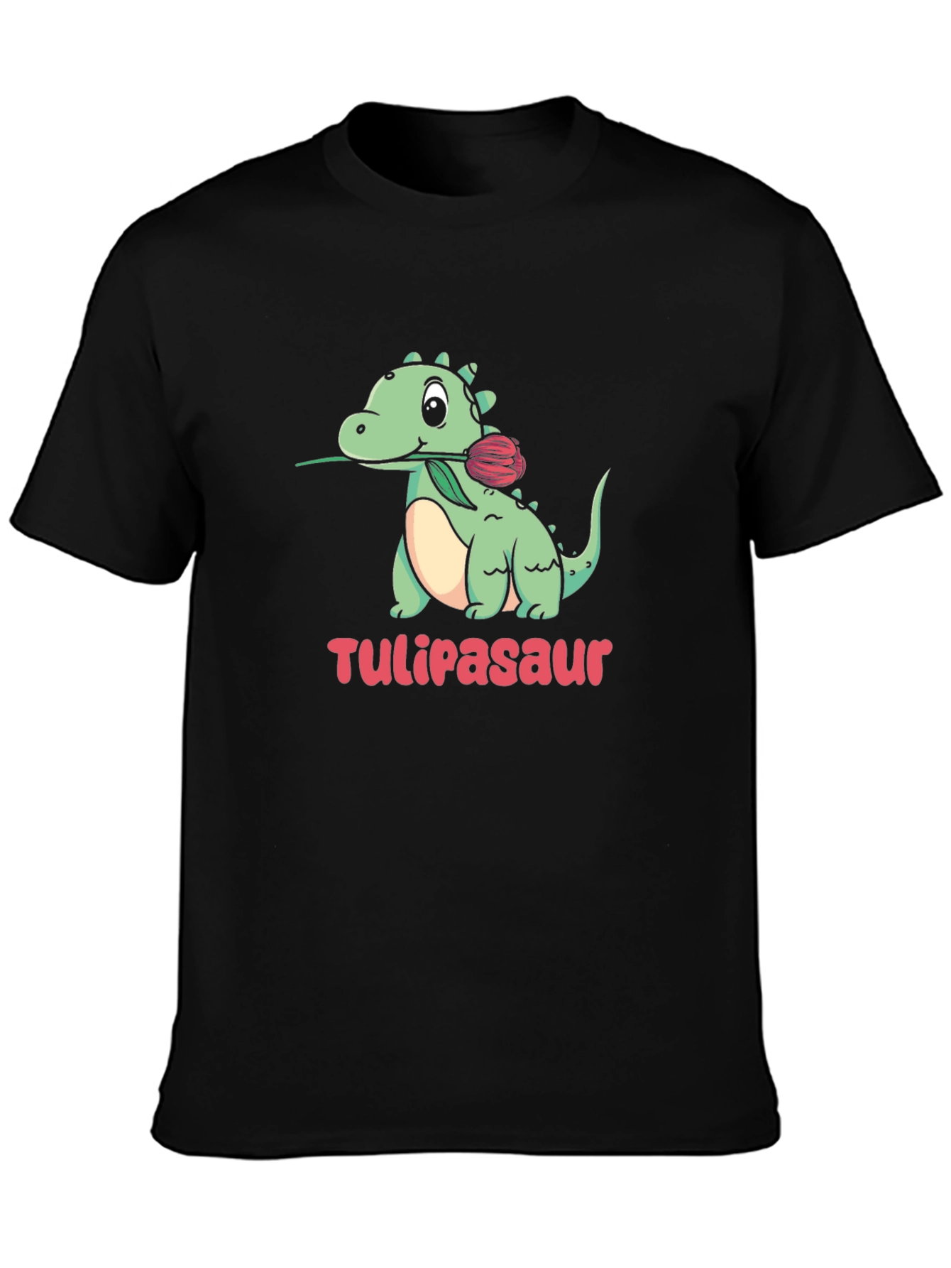 Tulipasaur T-Shirt - Cute Dinosaur with Tulip