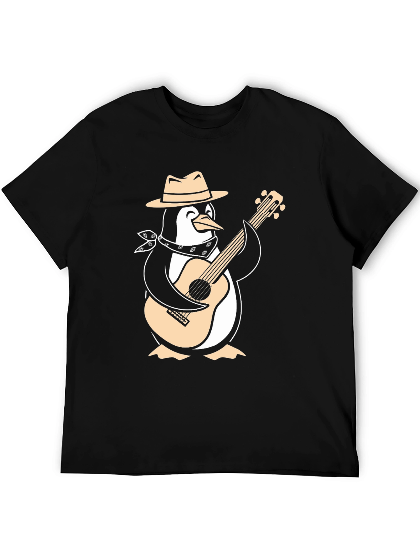 Penguin Guitarist Graphic Tee