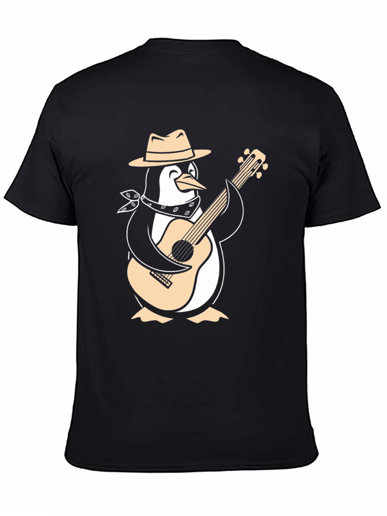 Penguin Guitarist Graphic Tee