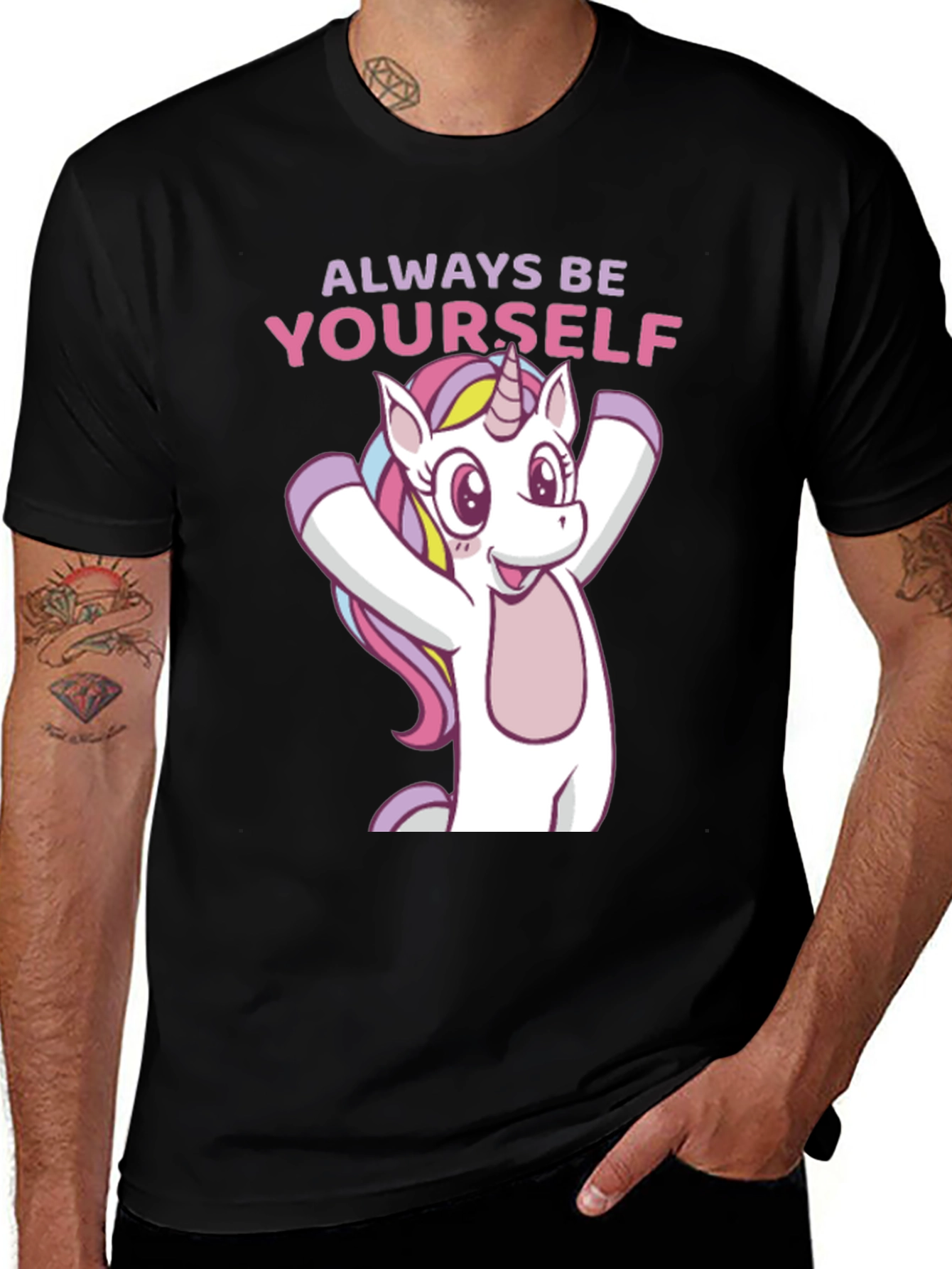 Always Be Yourself Unicorn Graphic T-Shirt