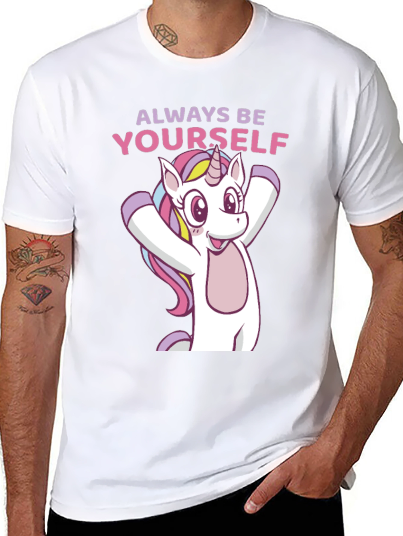 Always Be Yourself Unicorn Graphic T-Shirt