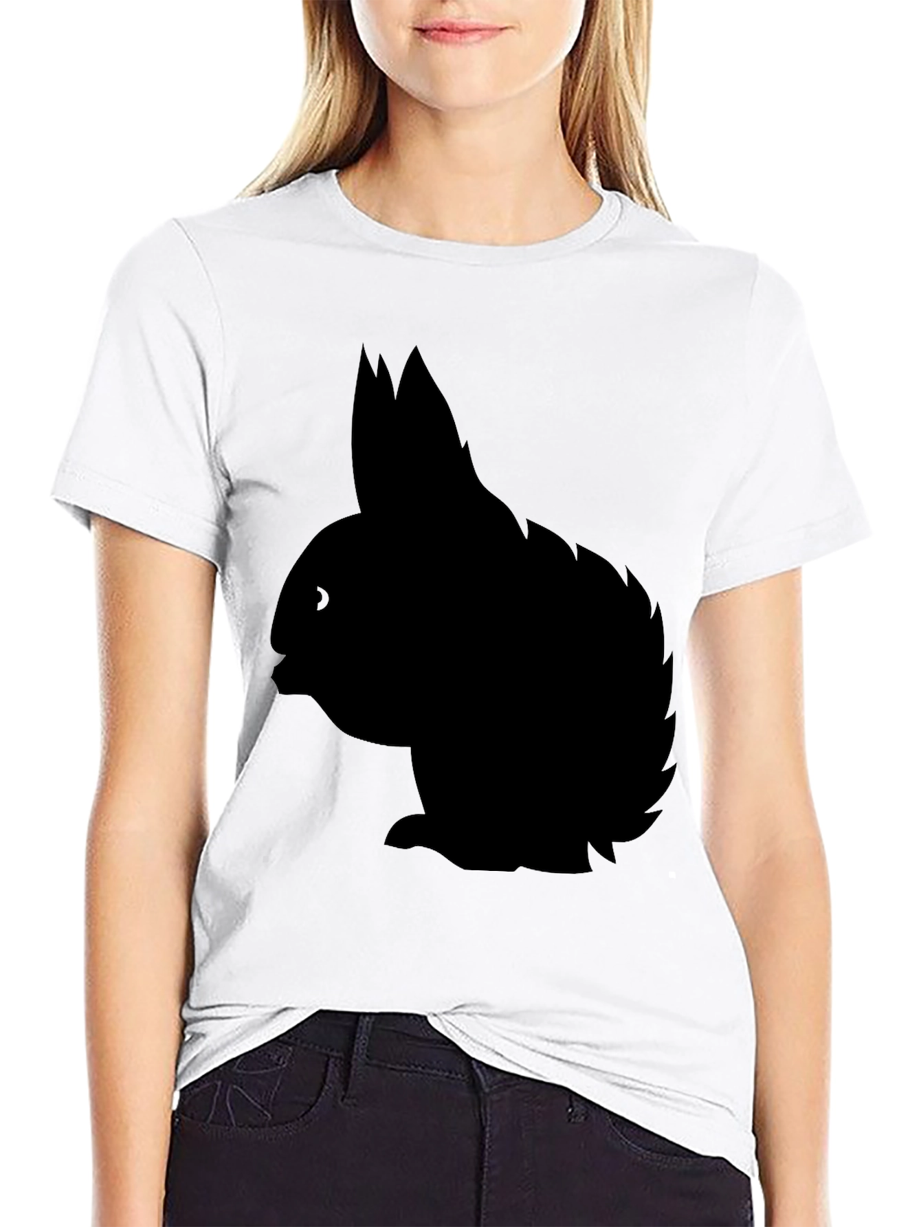 Black Rabbit Silhouette Graphic Tee - Unisex