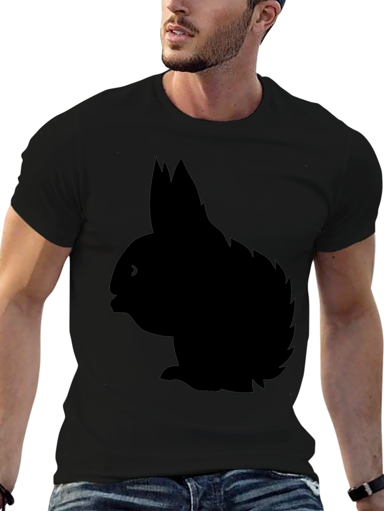 Black Rabbit Silhouette Graphic Tee - Unisex