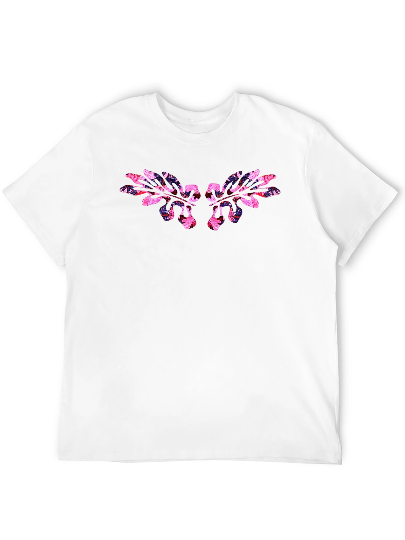 Floral Wing Graphic Black T-Shirt