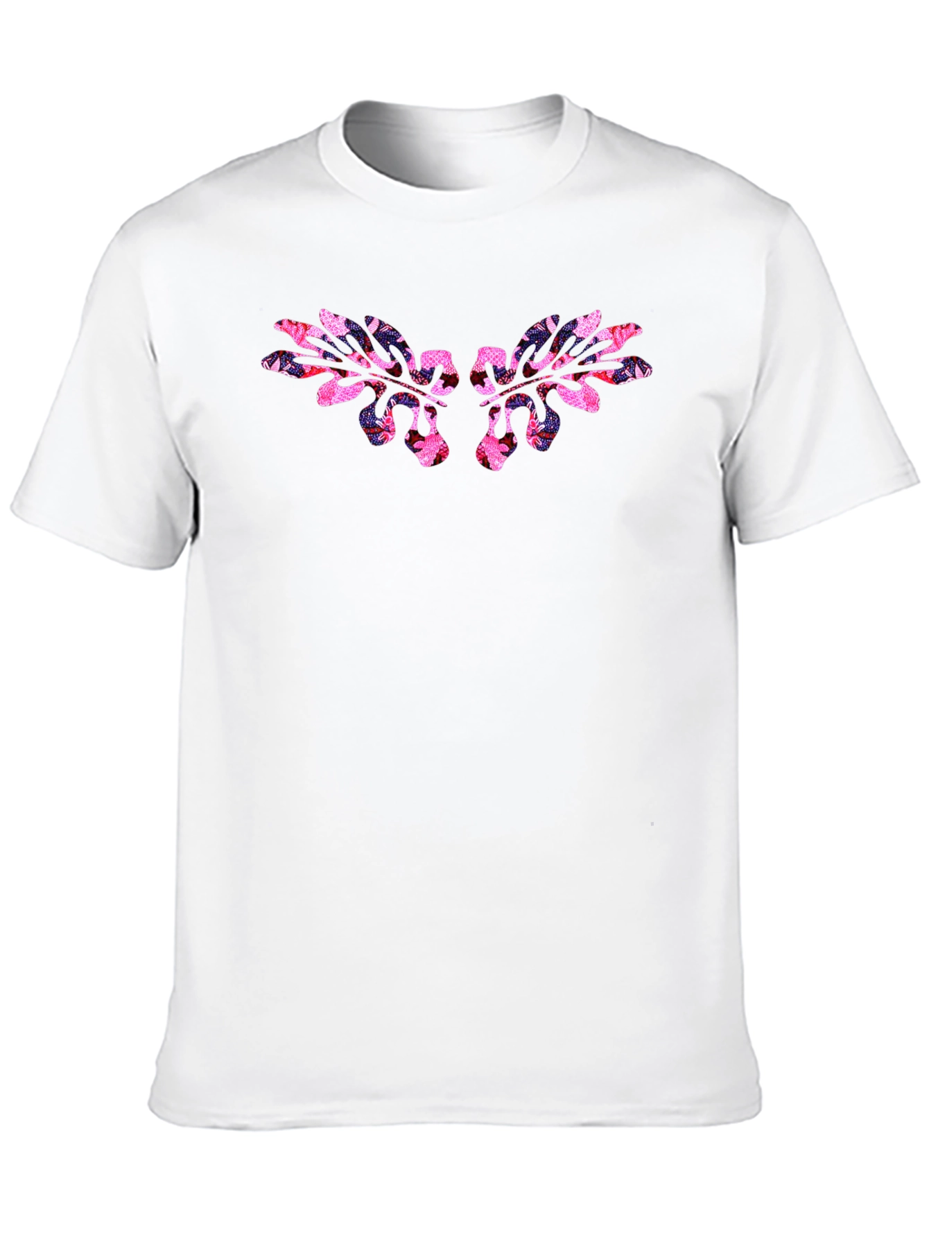 Floral Wing Graphic Black T-Shirt